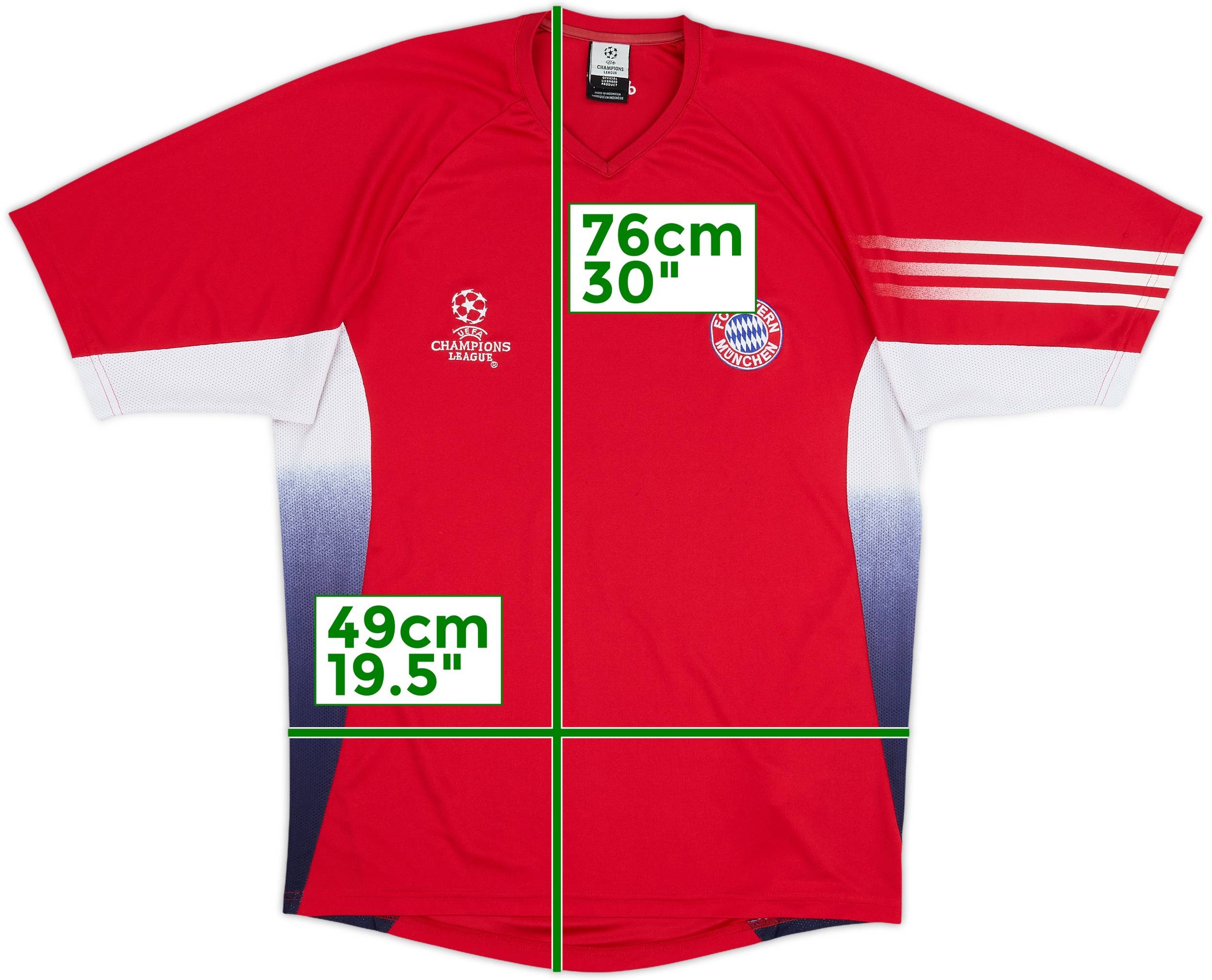 2003-04 Bayern Munich adidas CL Training Shirt - 6/10 - (M)