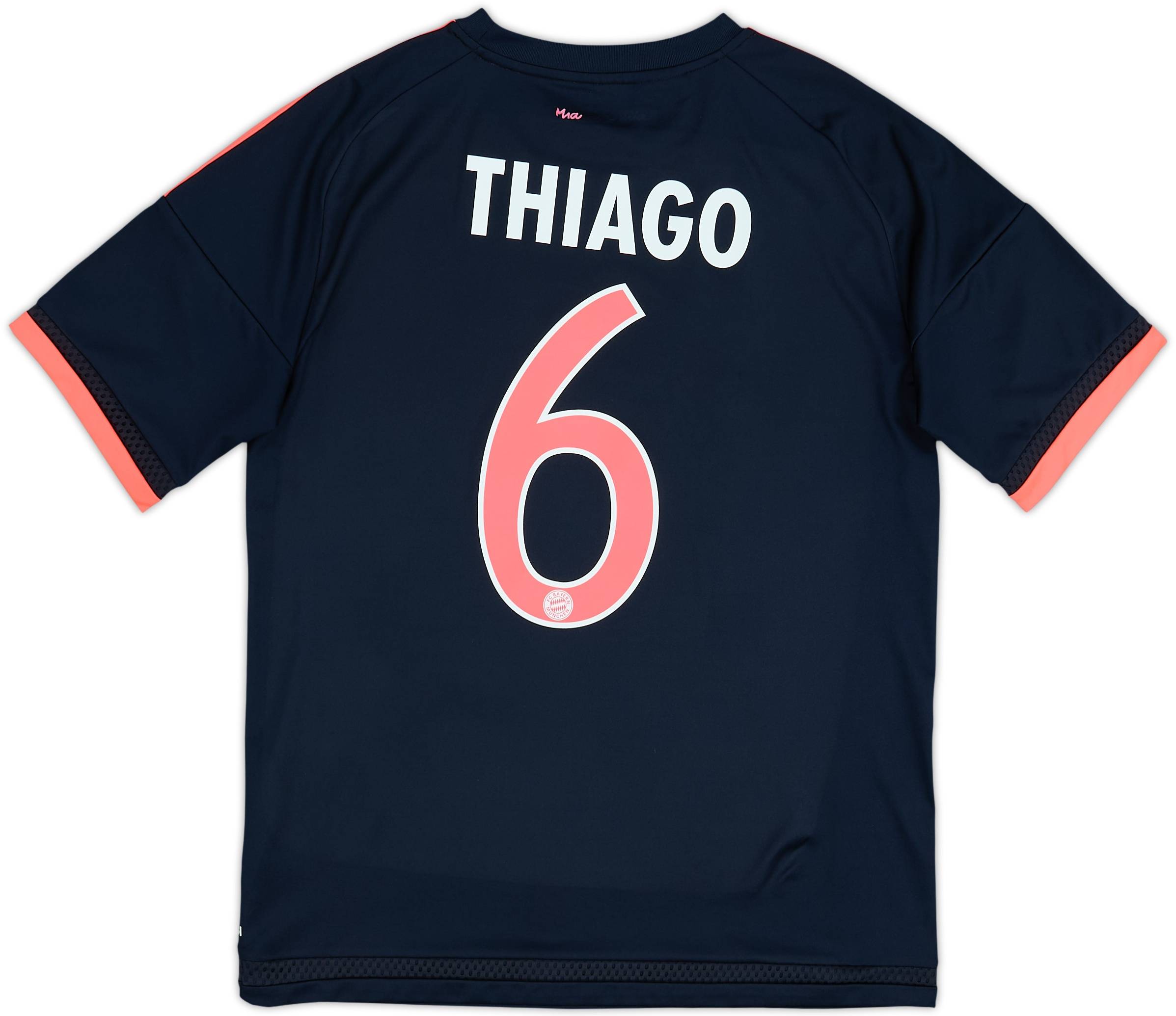2015-16 Bayern Munich Third Shirt Thiago #6 - 8/10 - (XL.Boys)