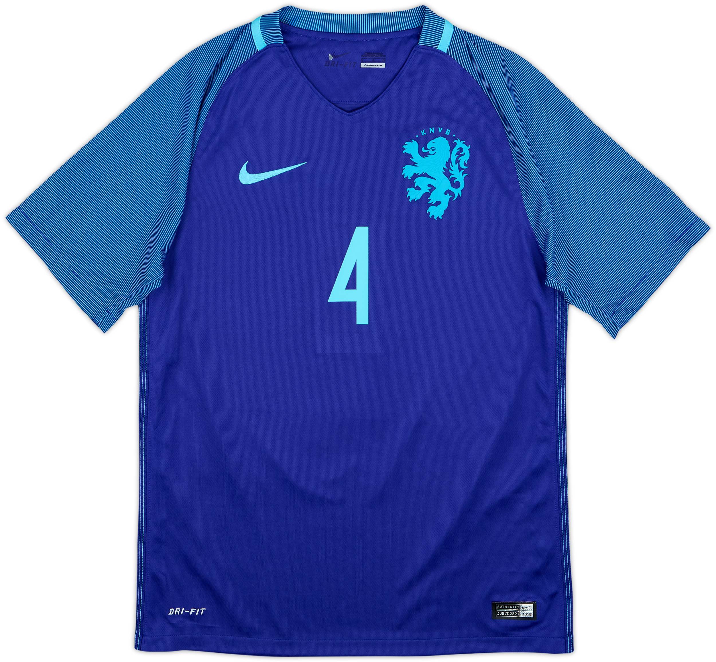 Nike Virgil 4 FIFAワールドカップ シャツ 2016 Netherlands Away Shirt Virgil #4 - 8/10 - (S)