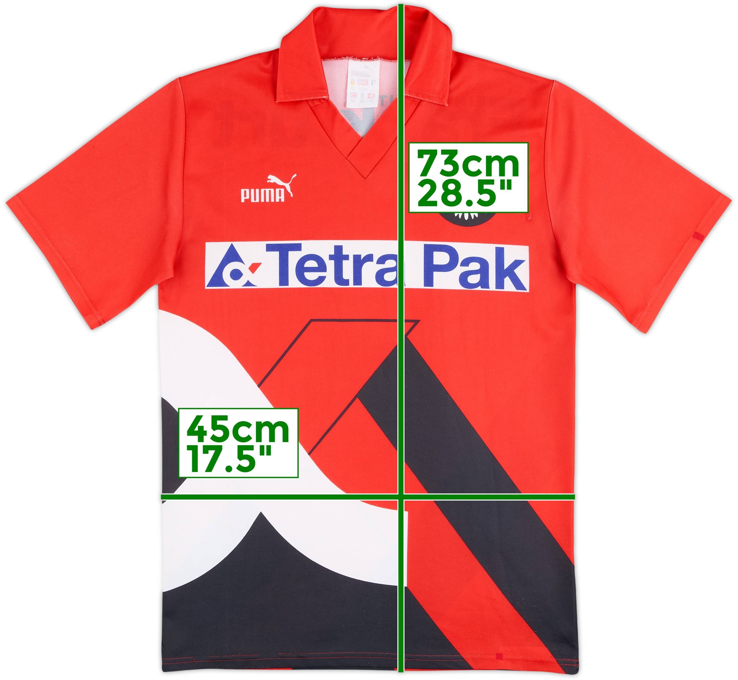 ウェア Puma Eintracht Frankfurt 93-94 1993-94 Eintracht Frankfurt Home Shirt - 7/10 - (XS)