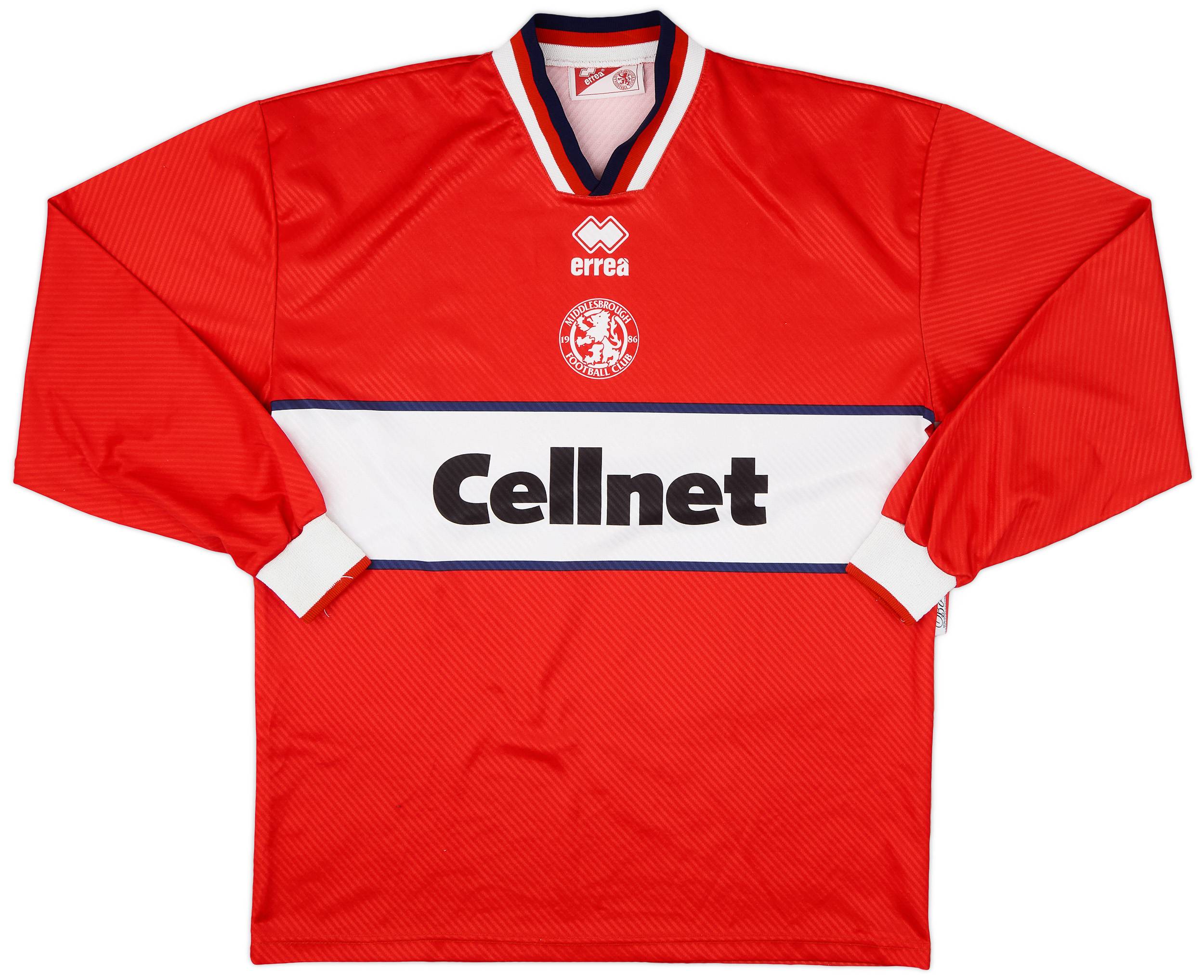 1997-98 Middlesbrough Home L/S Shirt - 9/10 - (XL)