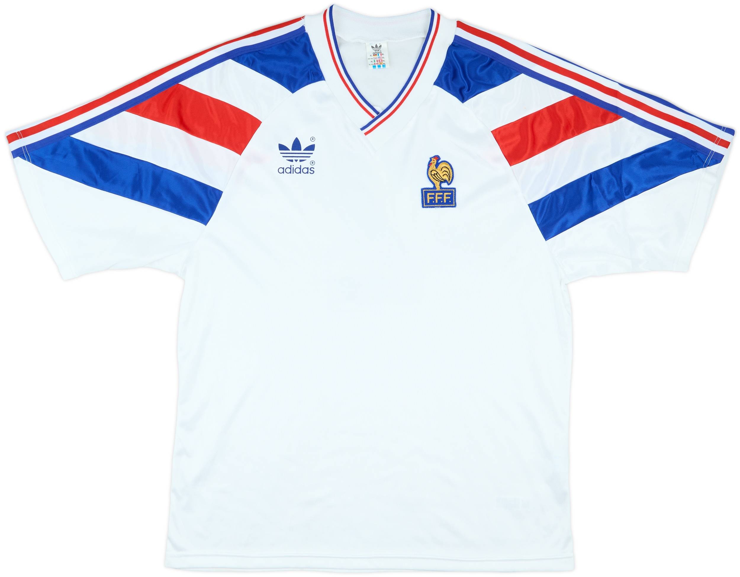 adidas 1994年フランス代表 アウェイ ユニフォーム Mサイズ 1994 France U-21 Match Issue Away Shirt #2