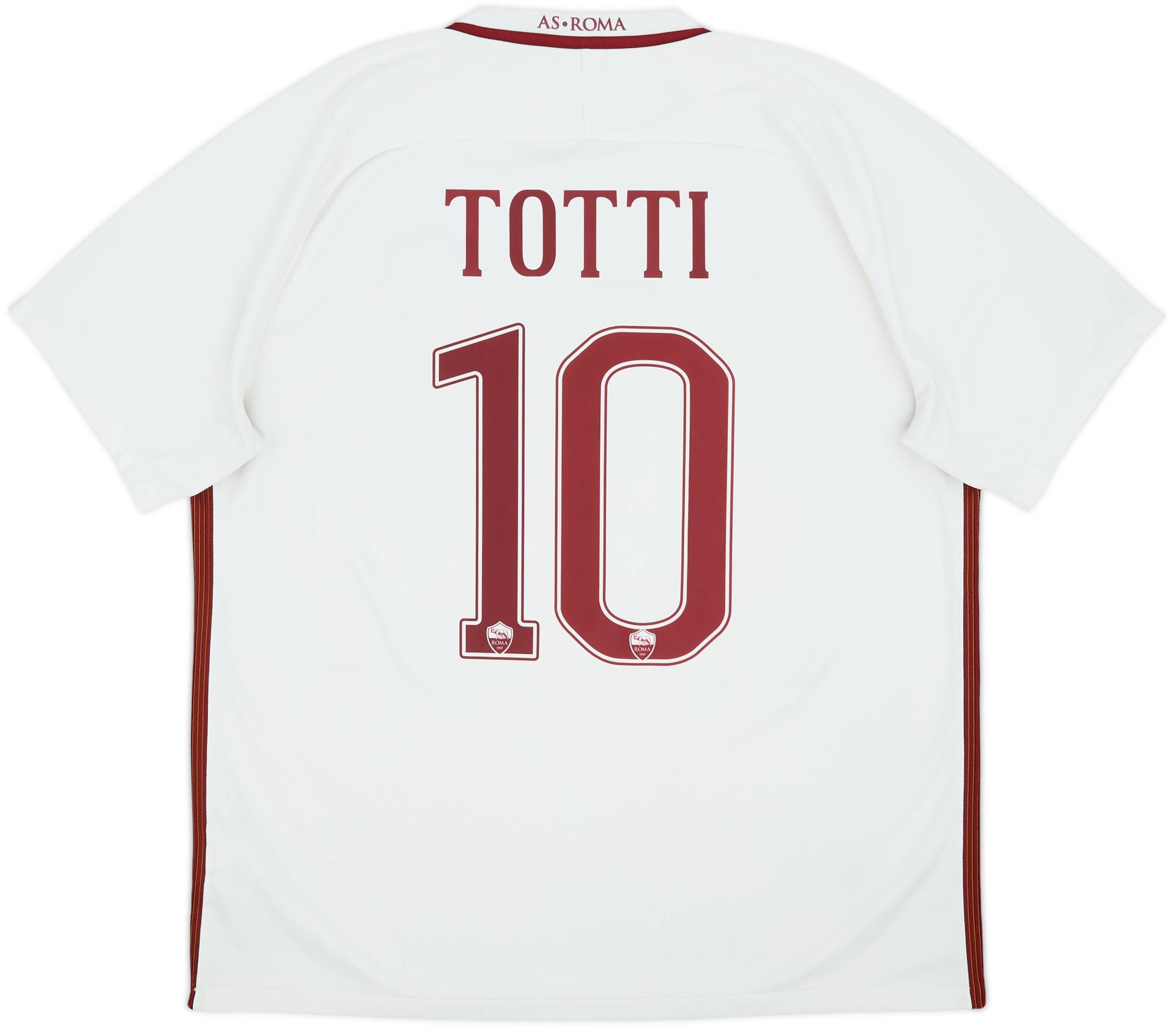 AS Roma Totti 10 シャツ 2016-17 Roma Away Shirt Totti #10 - 6/10 - (XL)