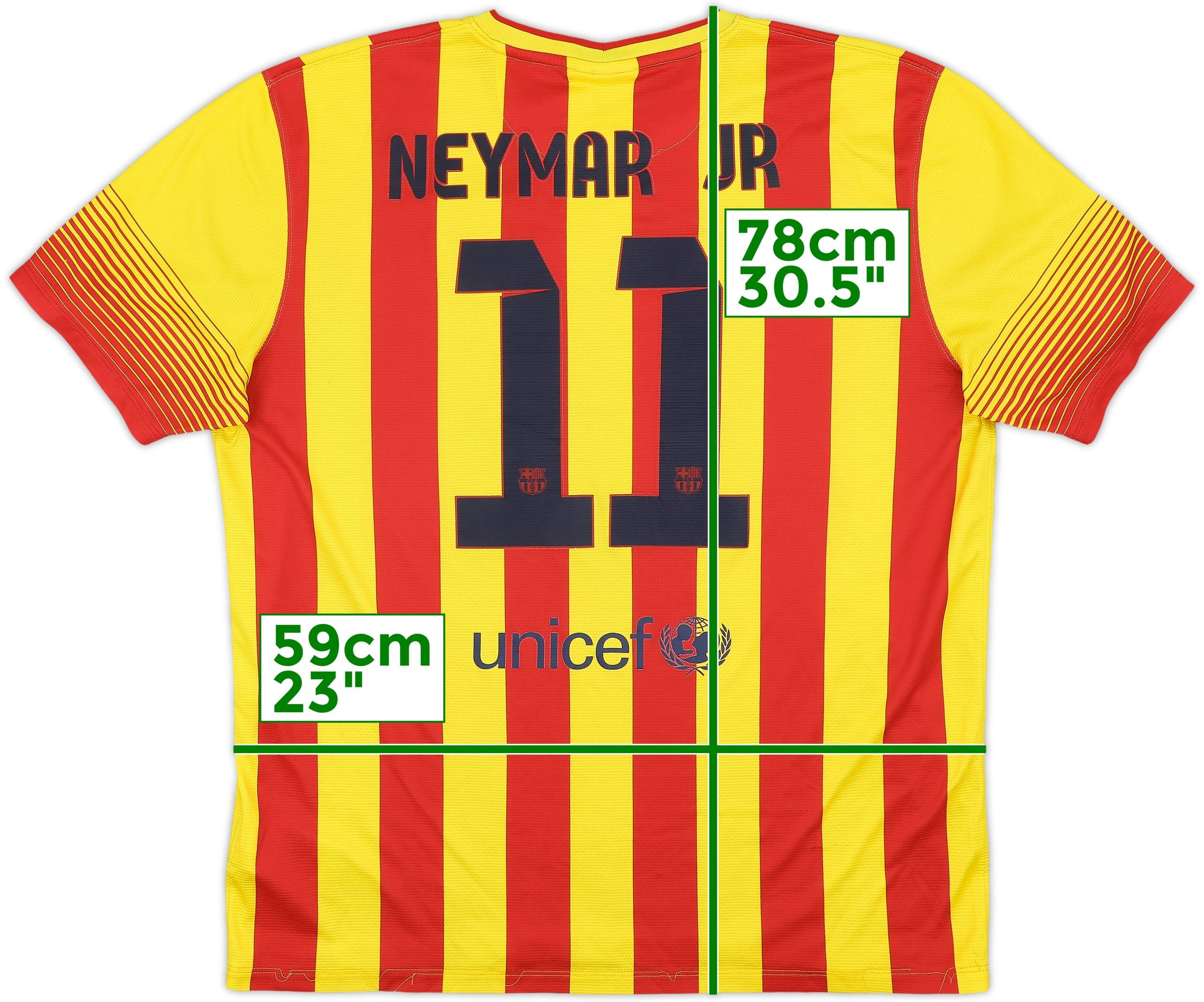 2013-15 Barcelona Away Shirt Neymar Jr #11 - 7/10 - (XL)