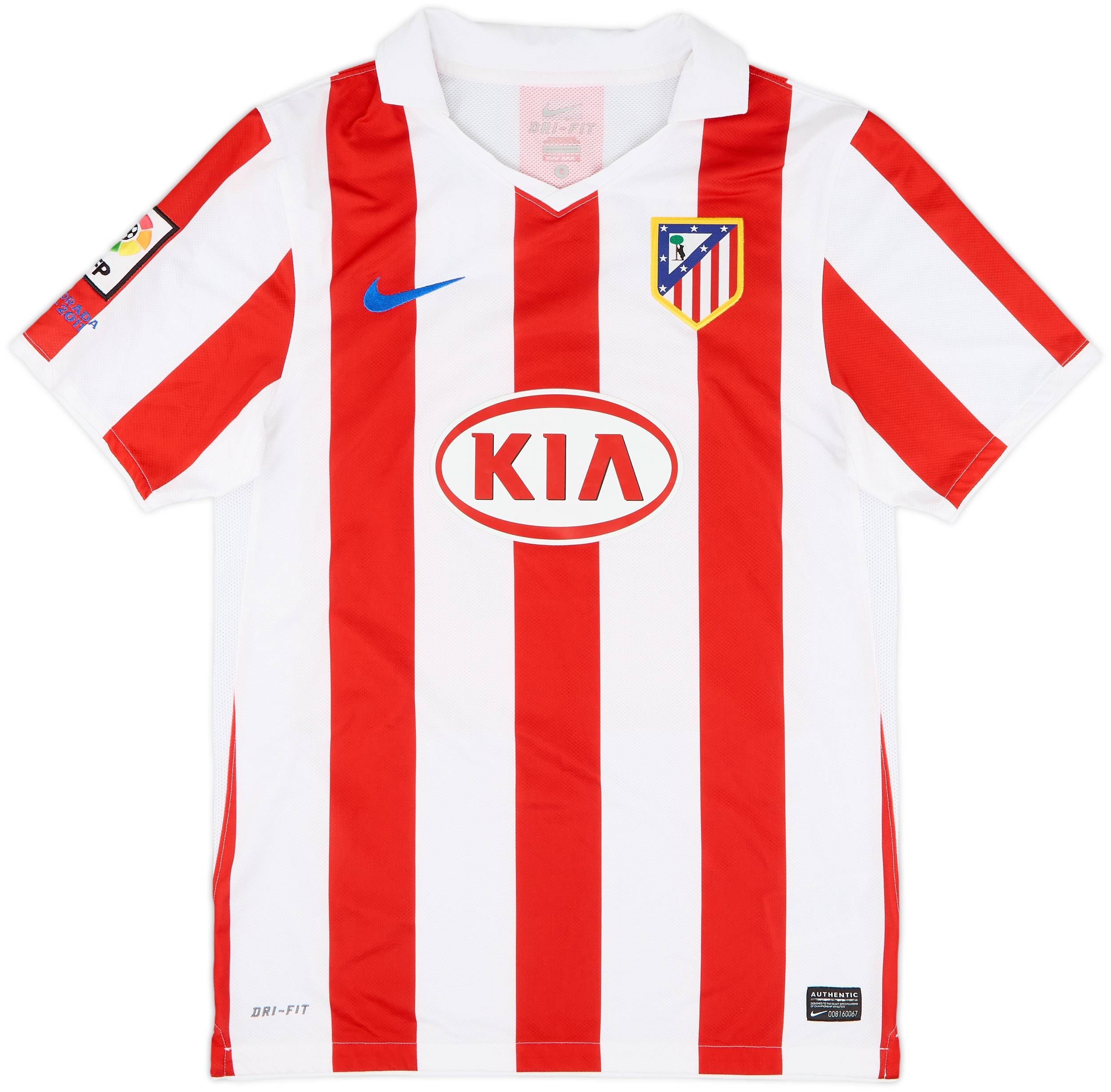 アトレティコ・マドリード シャツ 10 kun agüero 2008-09 Atletico Madrid Home Shirt Kun Aguero #10 - 4/10 - (L)