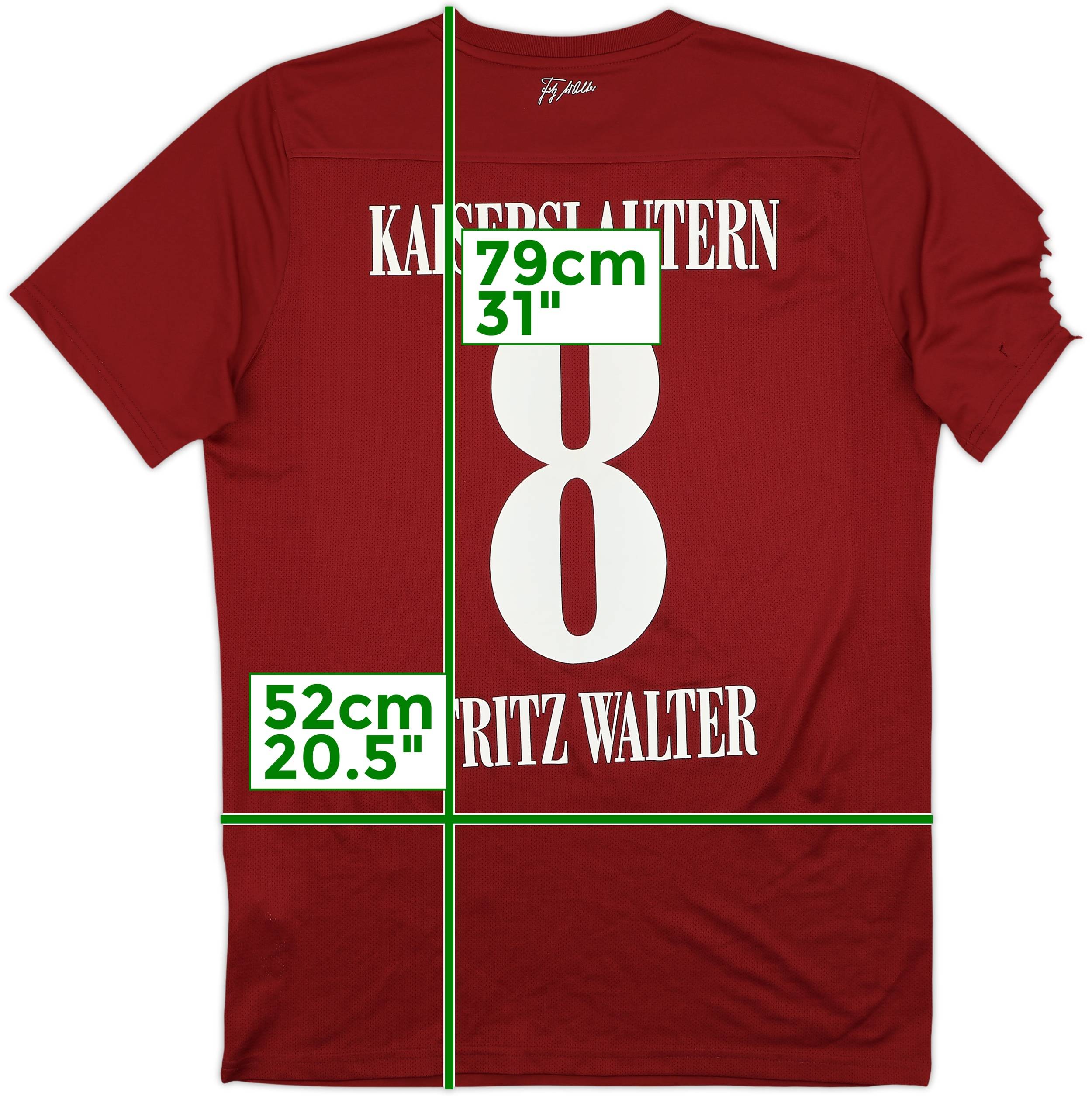 2020-21 Kaiserslautern Special Fourth Shirt Fritz Walter #8 - 9/10