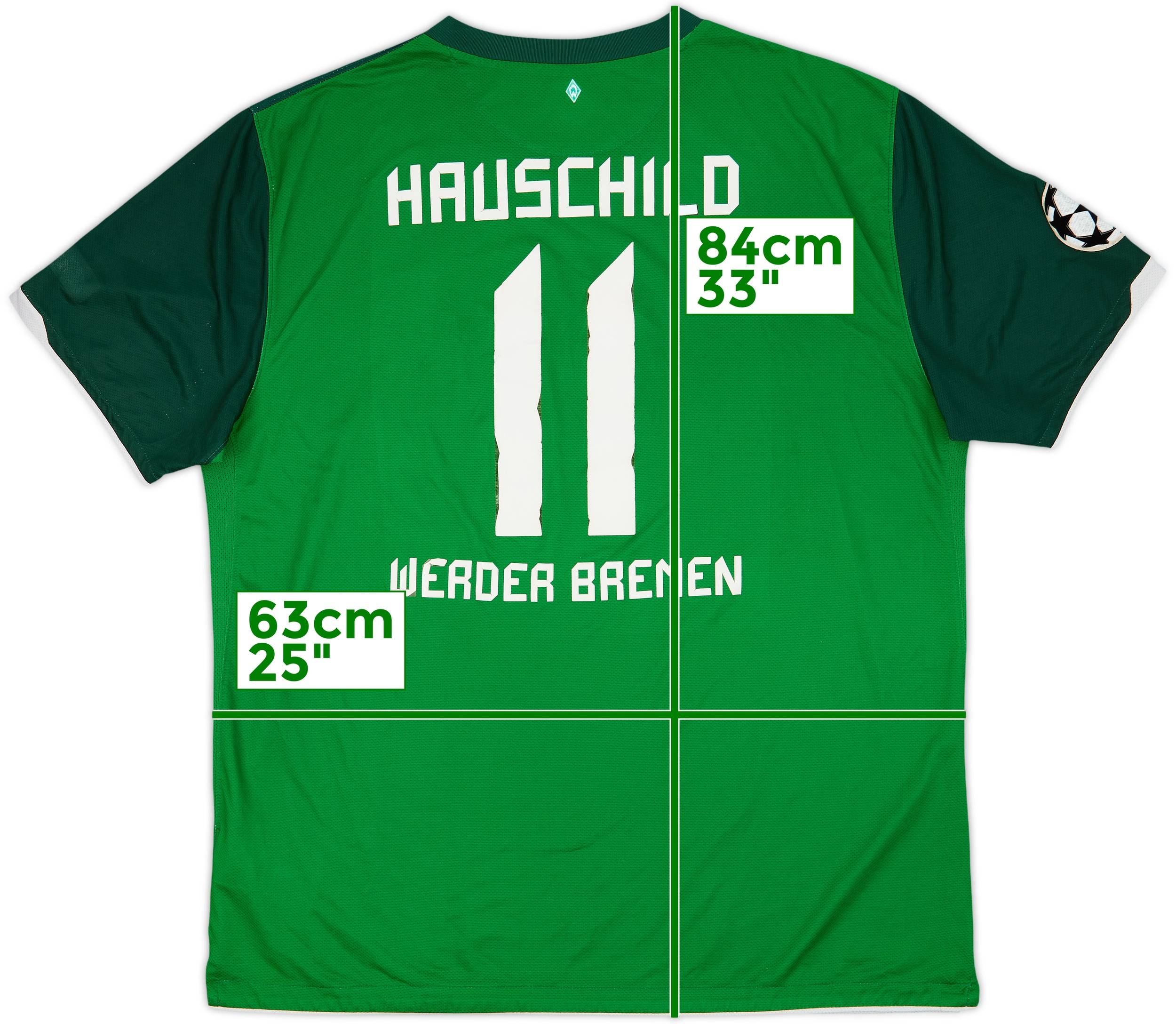 2010-11 Werder Bremen Home Shirt Hauschild #11 - 5/10 - (XXL)