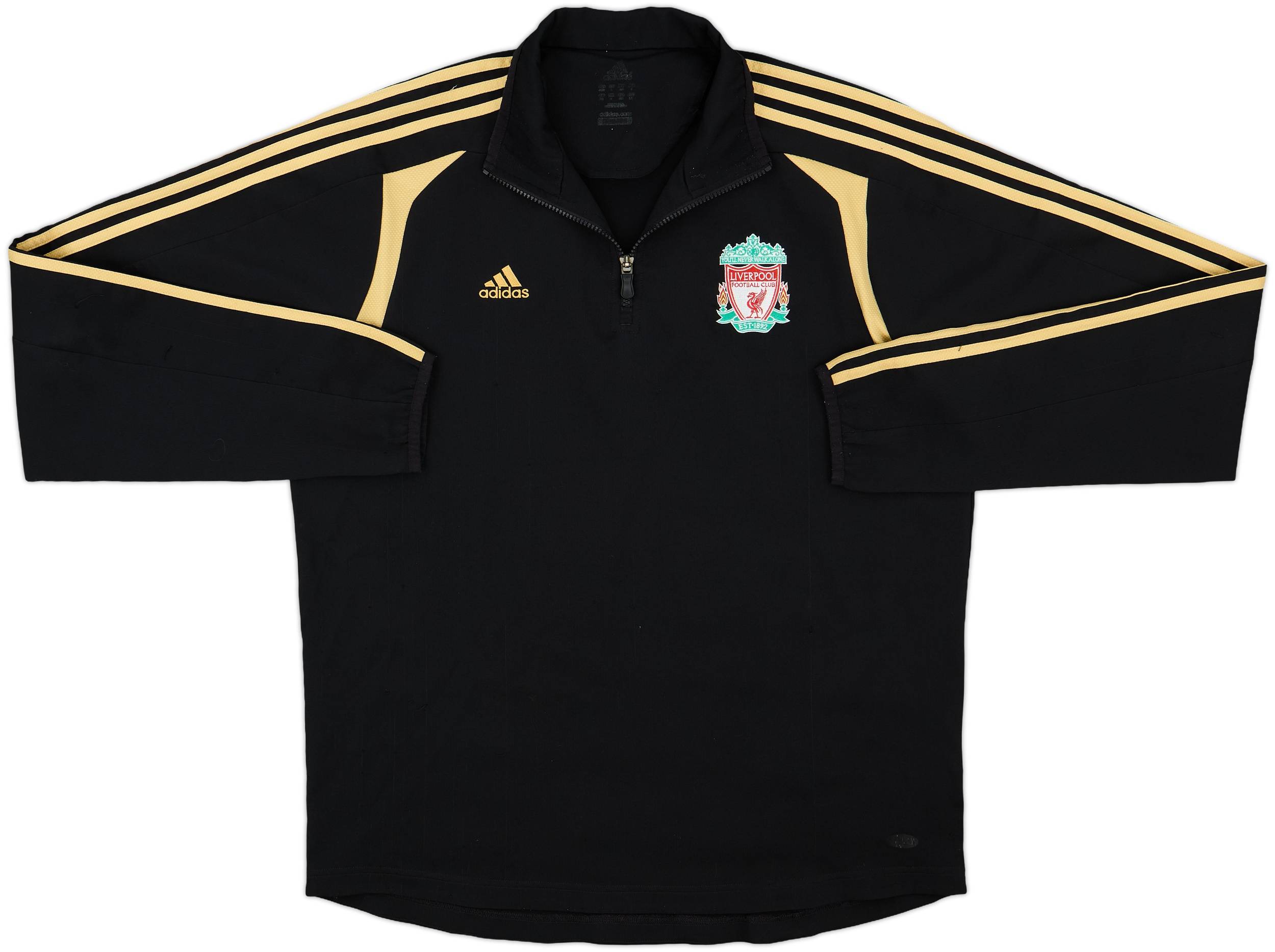 adidas リバプール 08/09 トレーニングトップ/ウーブンジャケット L 2008-09 Liverpool adidas 1/4 Zip Training Top - 8/10 - (M/L)