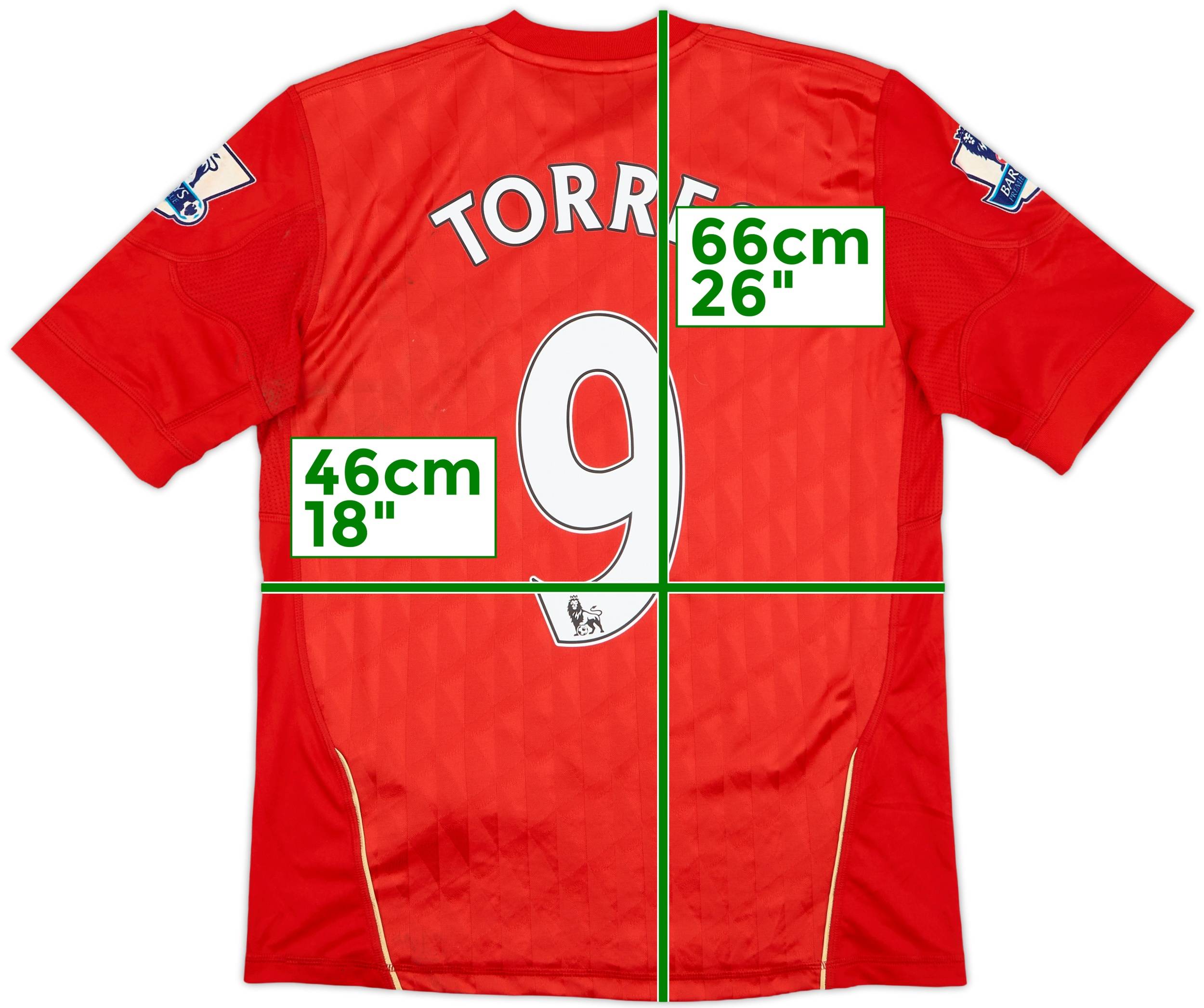 Liverpool  2010-12シーズン 2010-12 Liverpool Home Shirt Torres #9 - 6/10 - (L.Boys)