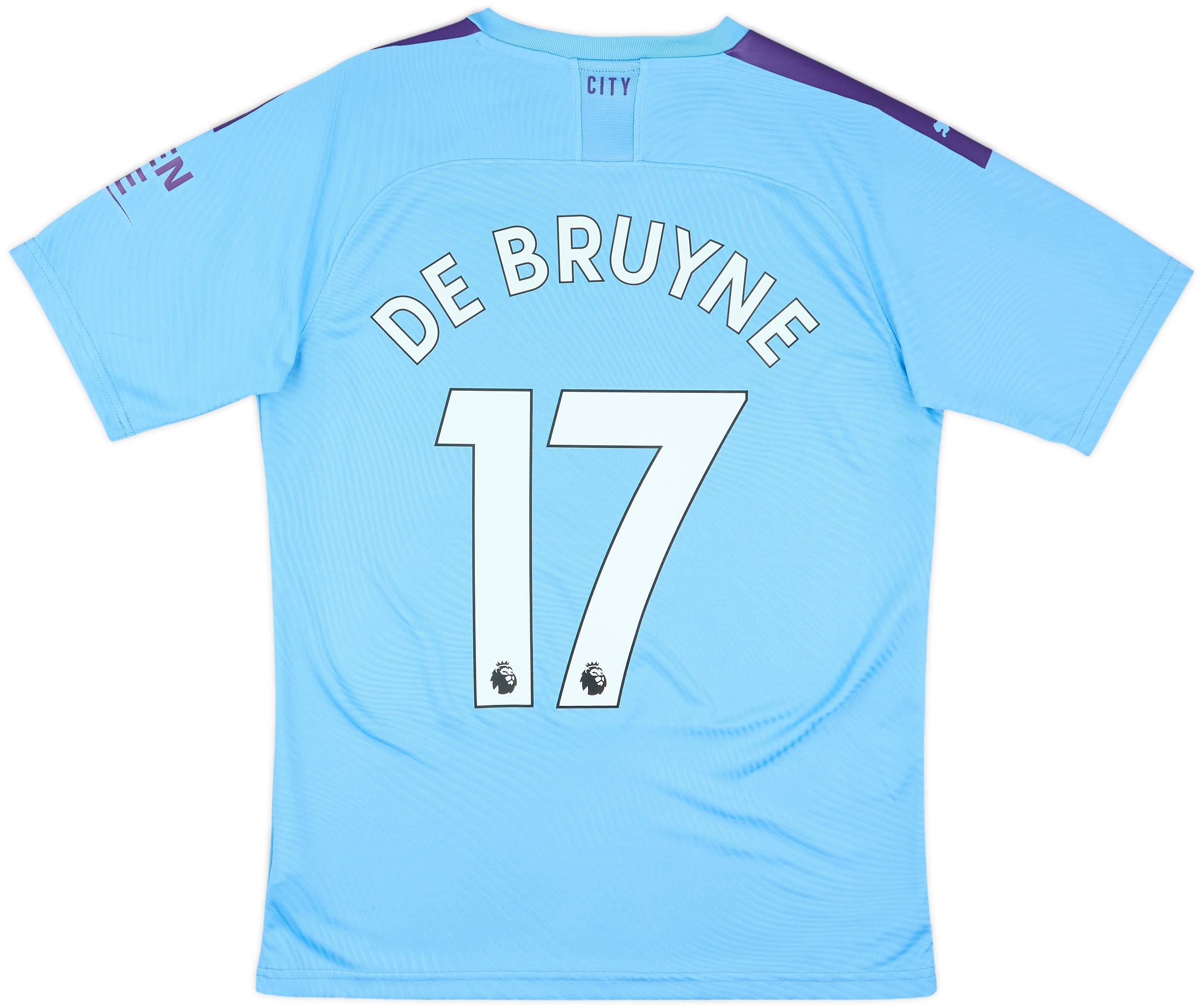 19-20 Manchester City デブライネ #17 2019-20 Manchester City Home Shirt De Bruyne #17 - 8/10 - (M)