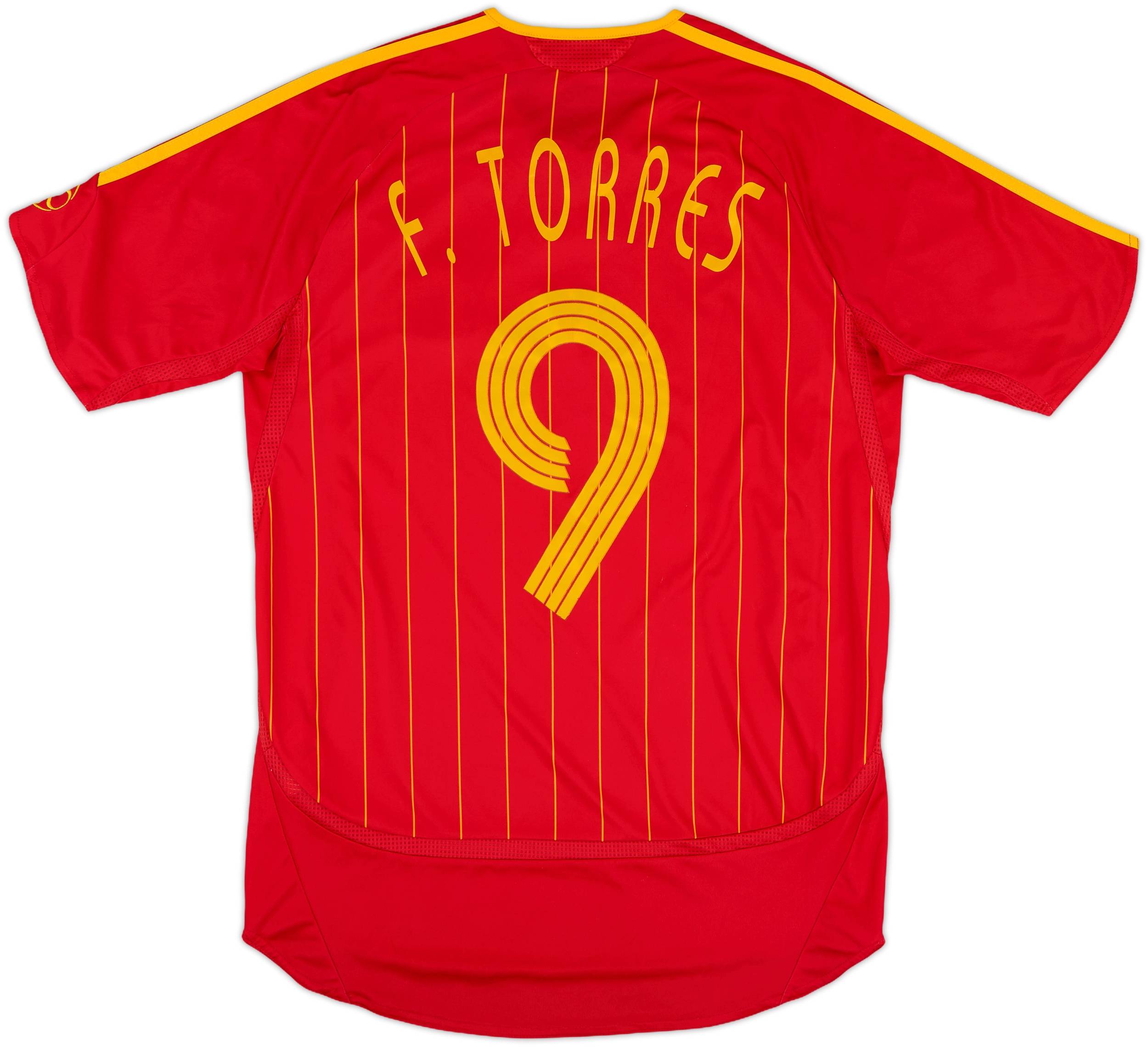 adidas スペイン代表TORRES 9 adidas スペイン代表 08/09 ユニフォーム ホーム半袖 #9
