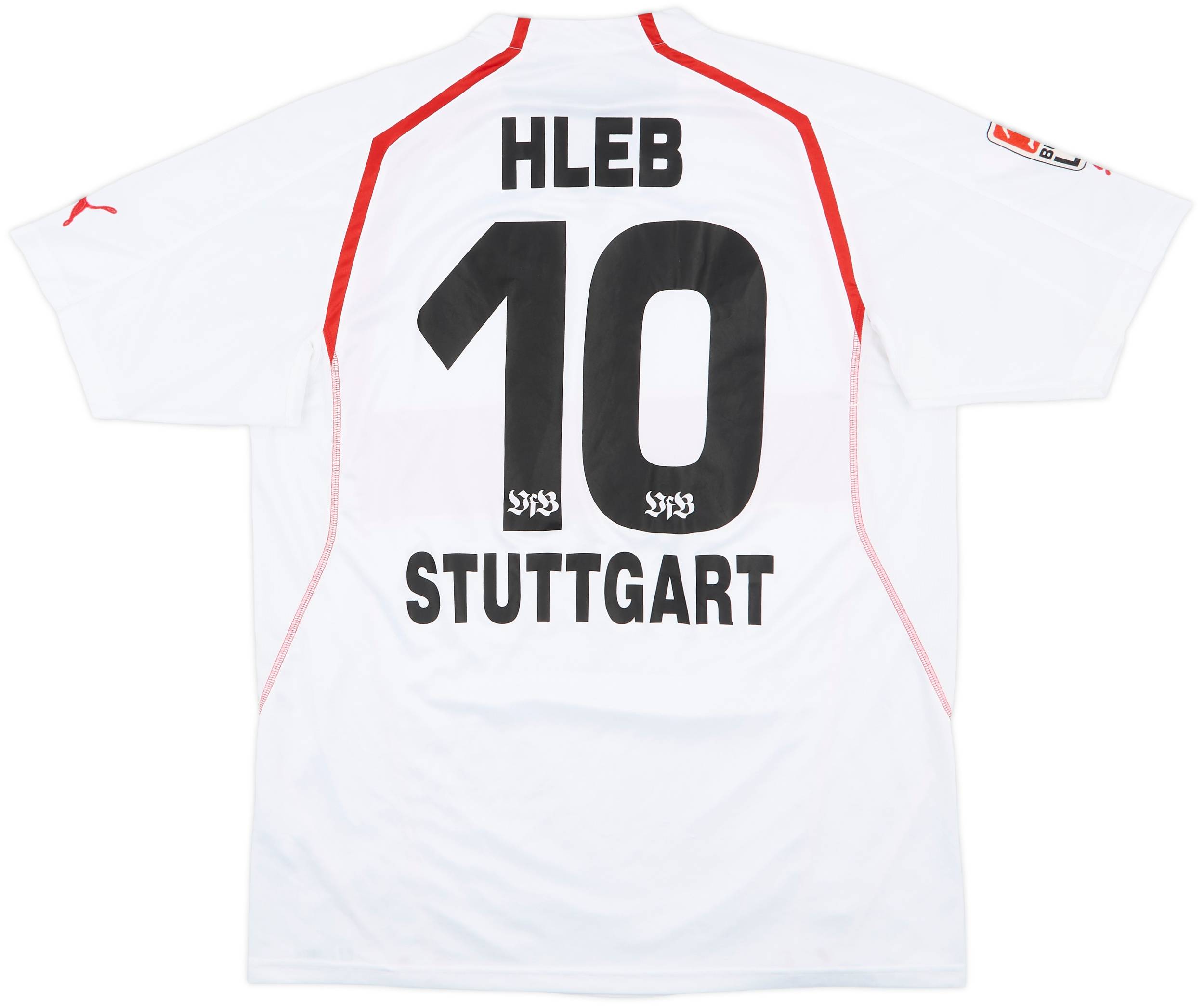 プーマ Stuttgart Hleb 10番 ユニフォーム シュツットガルト 2004-05 Stuttgart Home Shirt Hleb #10 - 9/10 - (XXL)