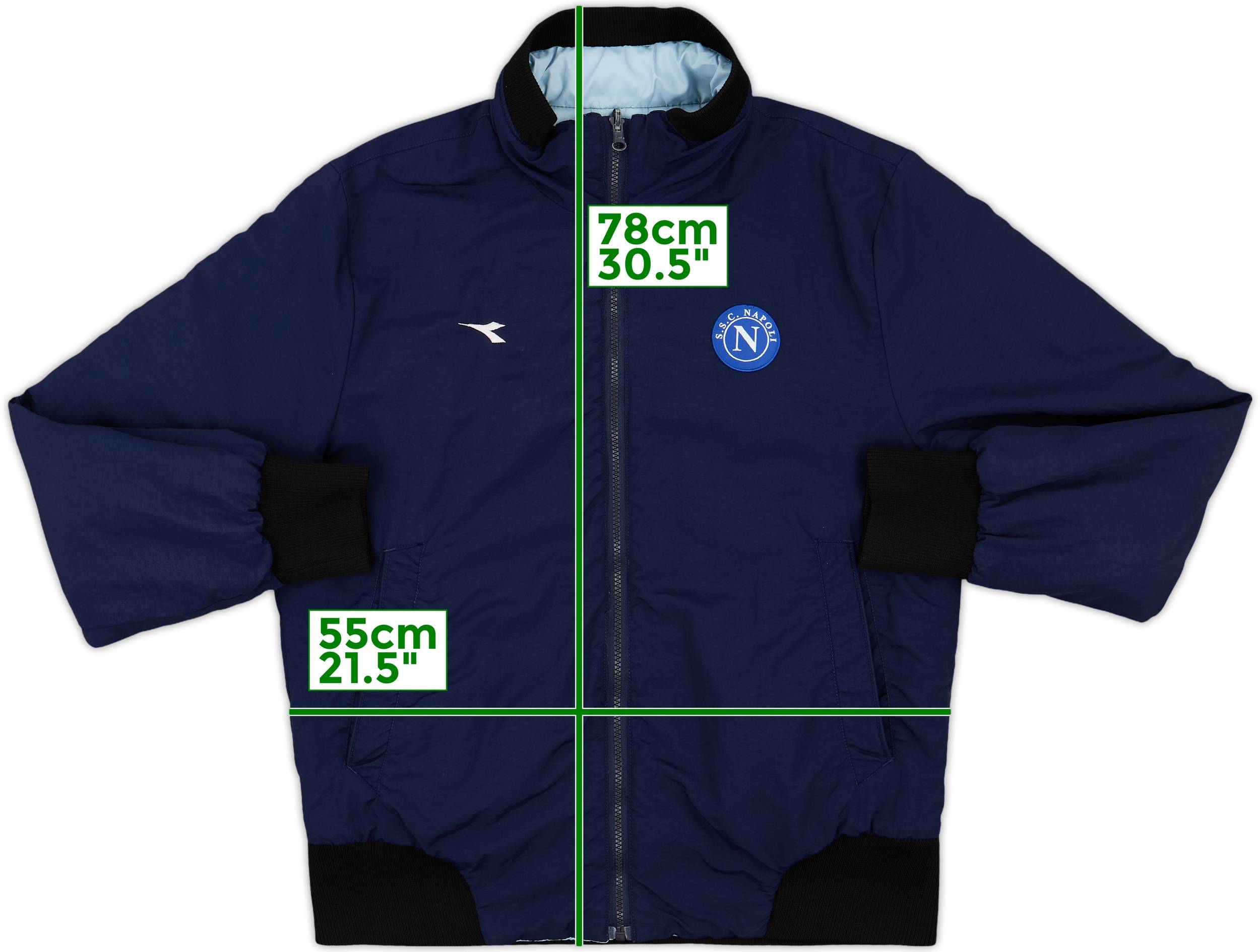 2000-01 Napoli Diadora Track Jacket 8/10 (L) - Main Image