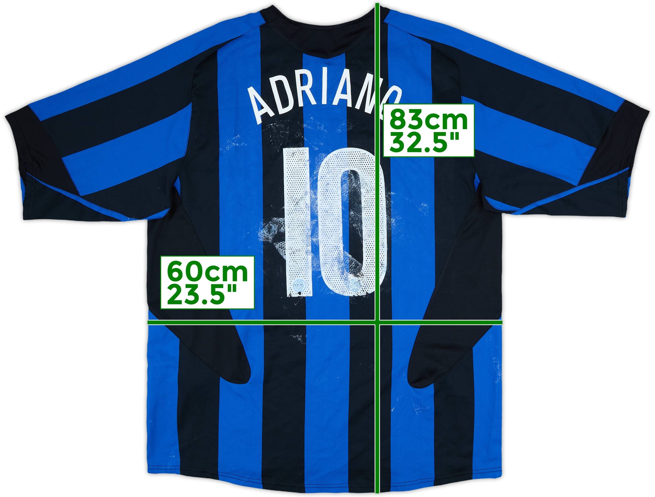 2005-06 Inter Milan Home Shirt Adriano #10 - 4/10 - (XL)