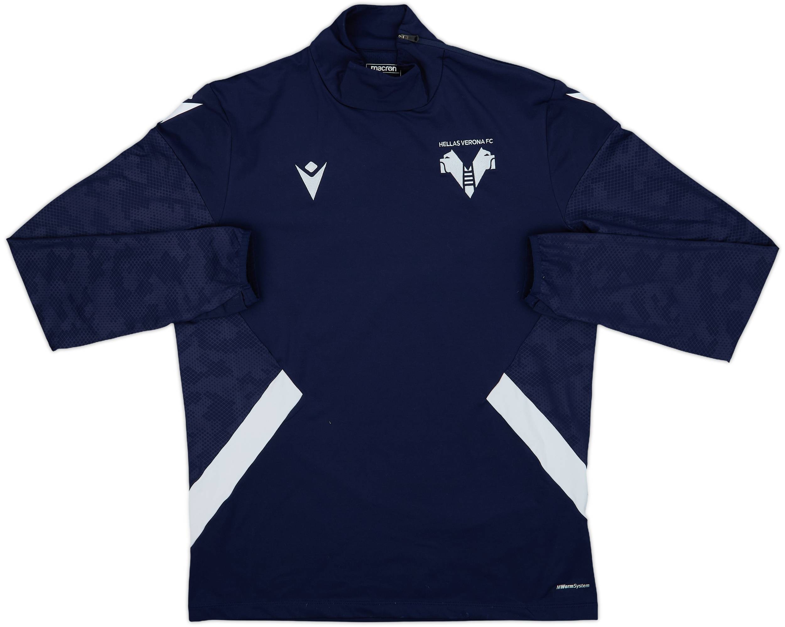 2022-23 Hellas Verona Macron 1/4 Zip Drill Top - 8/10 - (L)