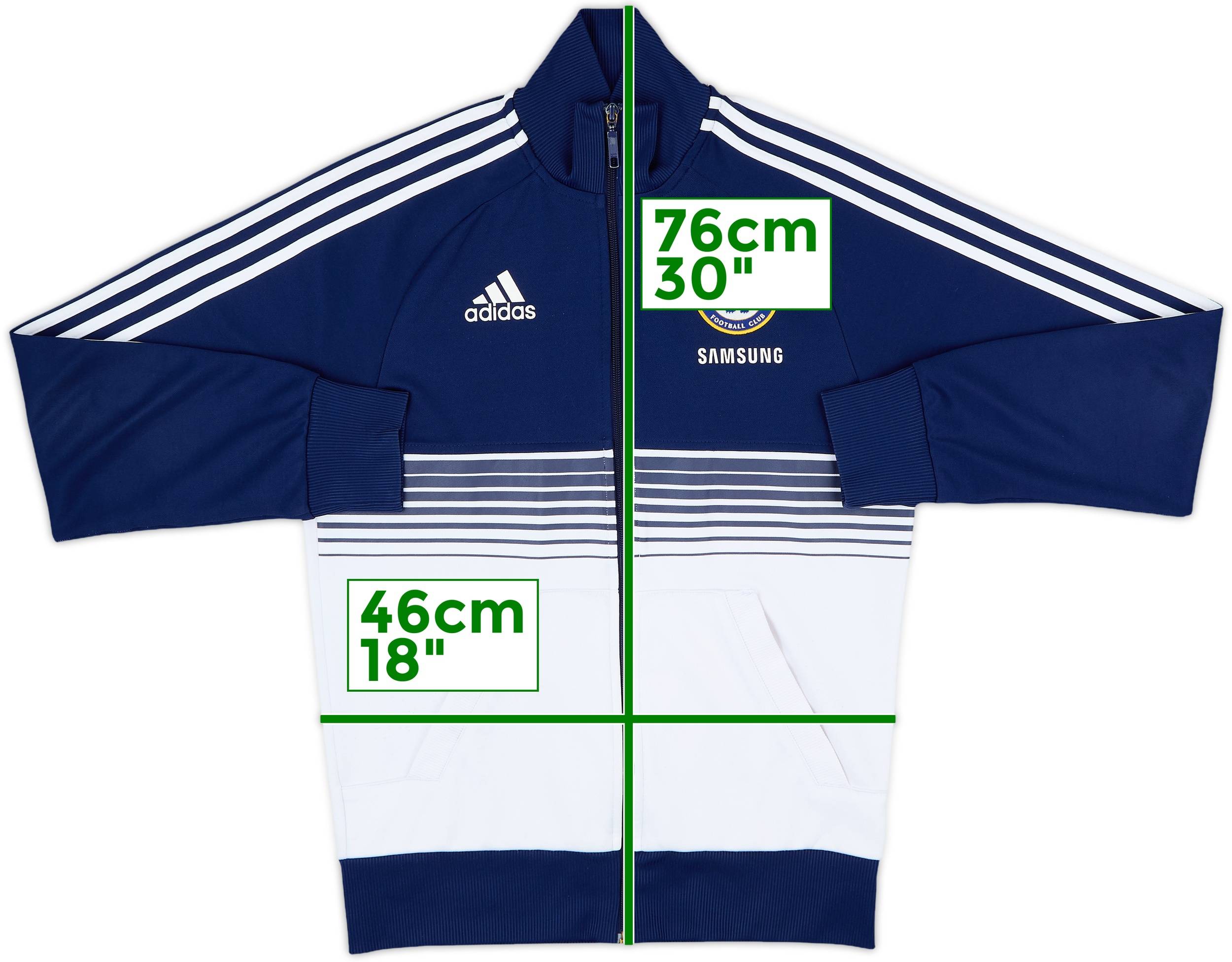 2011-12 Chelsea adidas Track Jacket - 8/10 - (S)