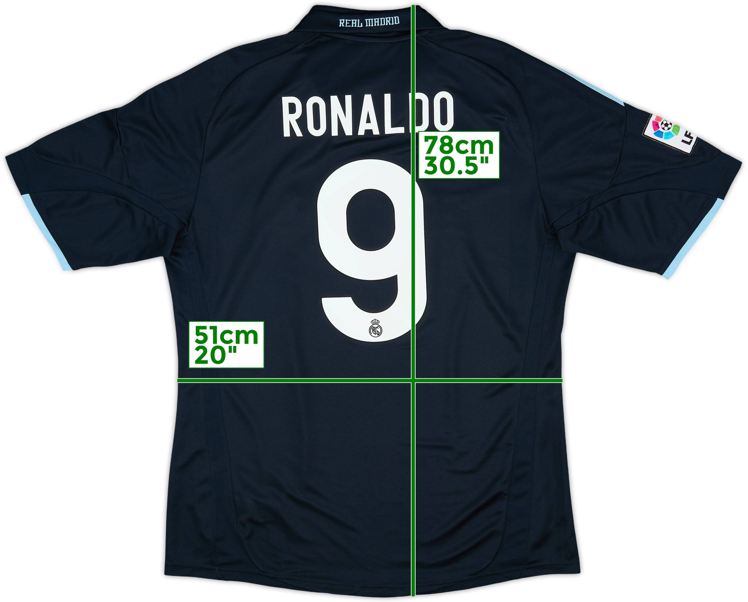 2009-10 Real Madrid Away Shirt Ronaldo #9 - 10/10 - (L)
