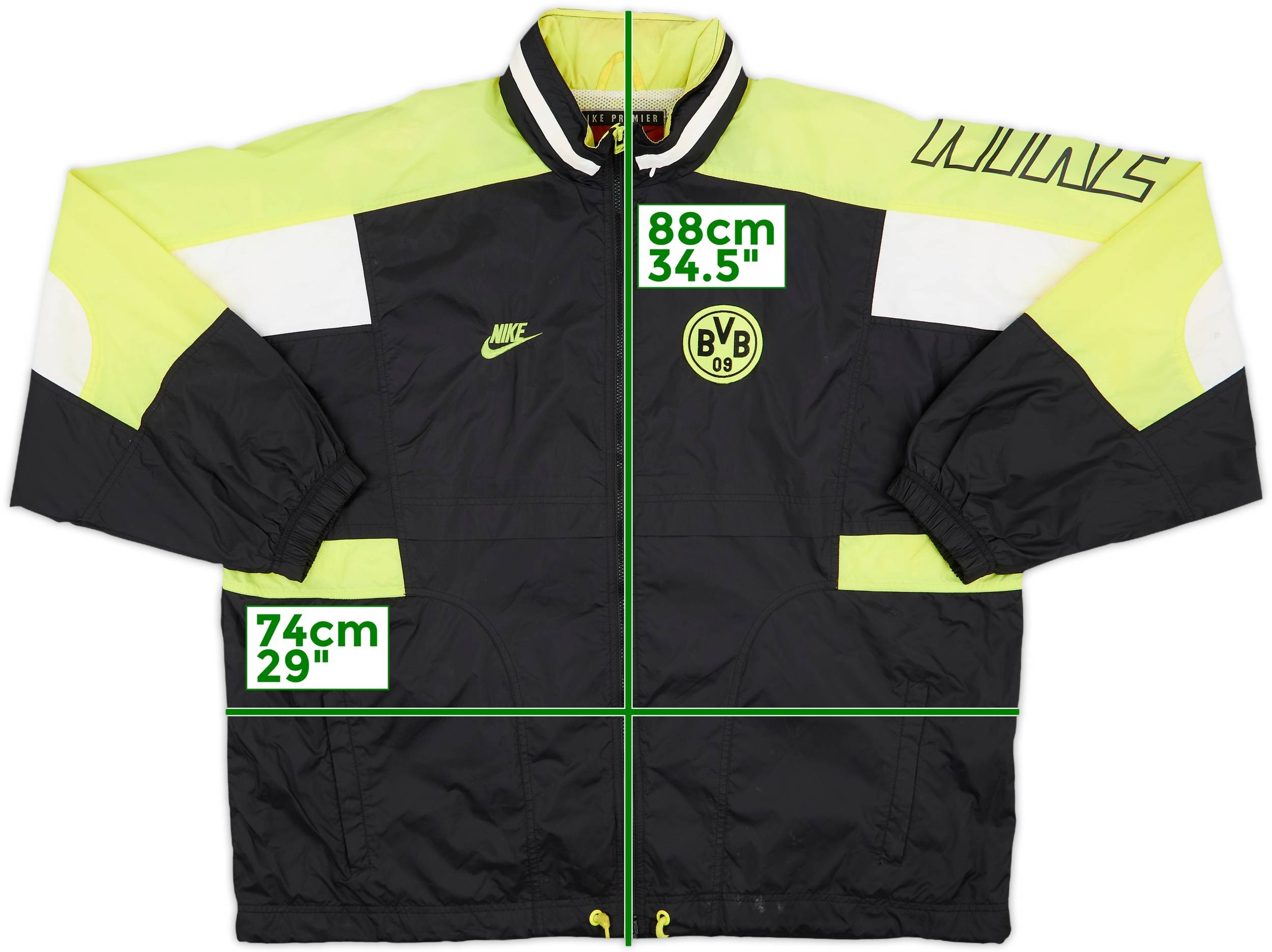 1995-96 Borussia Dortmund Nike Track Jacket - 8/10 - (XXL)