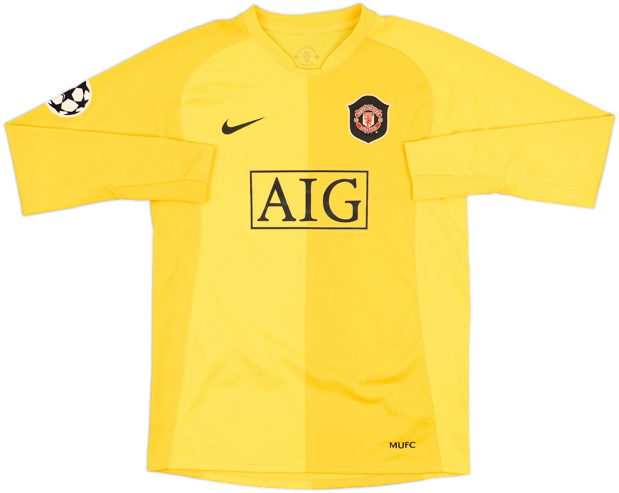 2006-07 Manchester United GK Shirt Van Der Sar #1 - 5/10 - (XL.Boys)