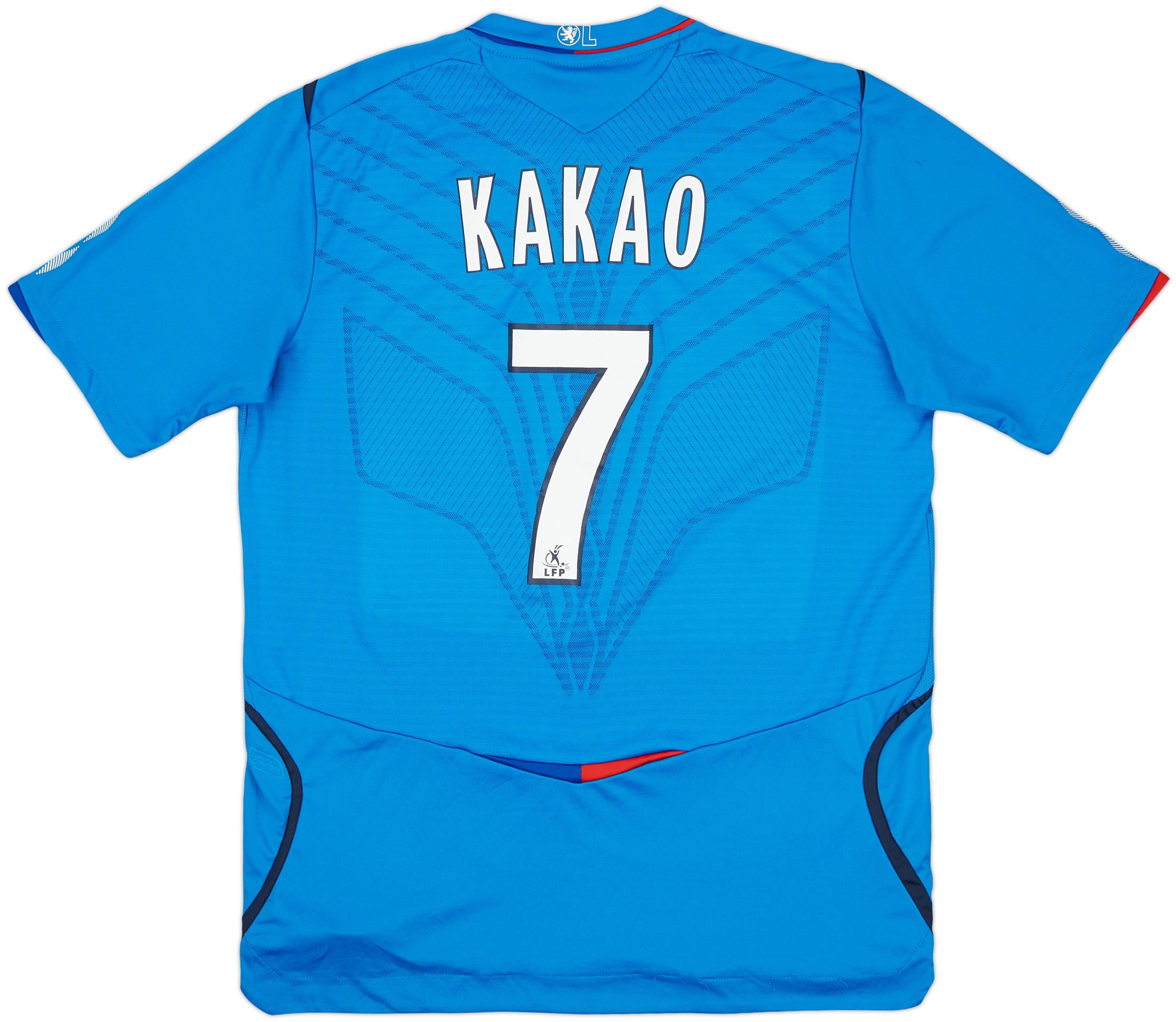 2008-09 Lyon Away Shirt Kakao #7 - 8/10 - (L)