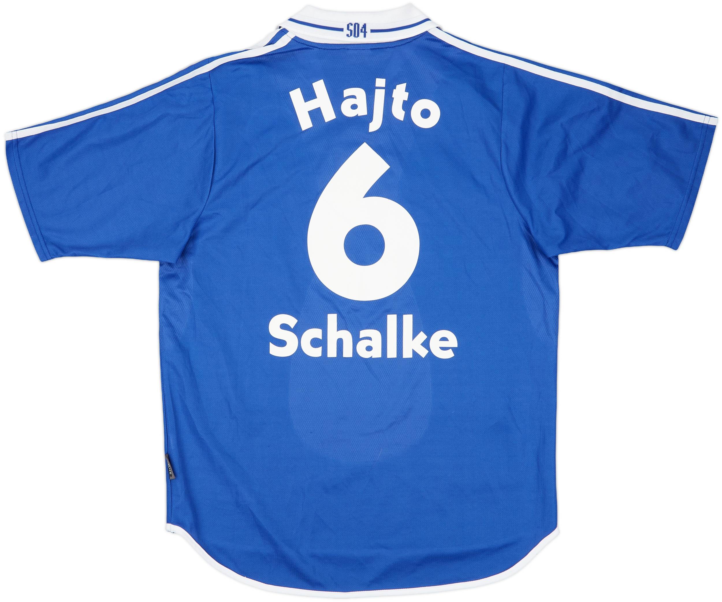 2001-02 Schalke Home Shirt Hajto #6 - 7/10 - (M)