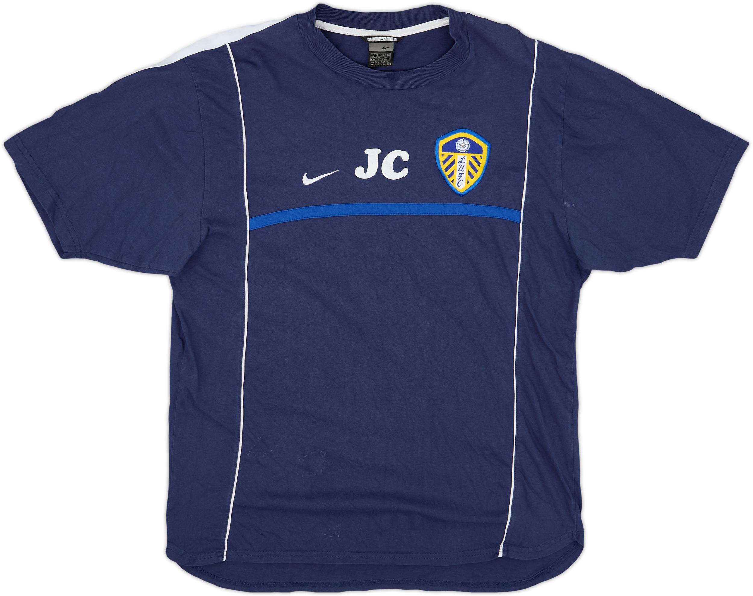 2002-03 Leeds United Staff Issue Nike Training Shirt 'JC' - 7/10 - (XL)