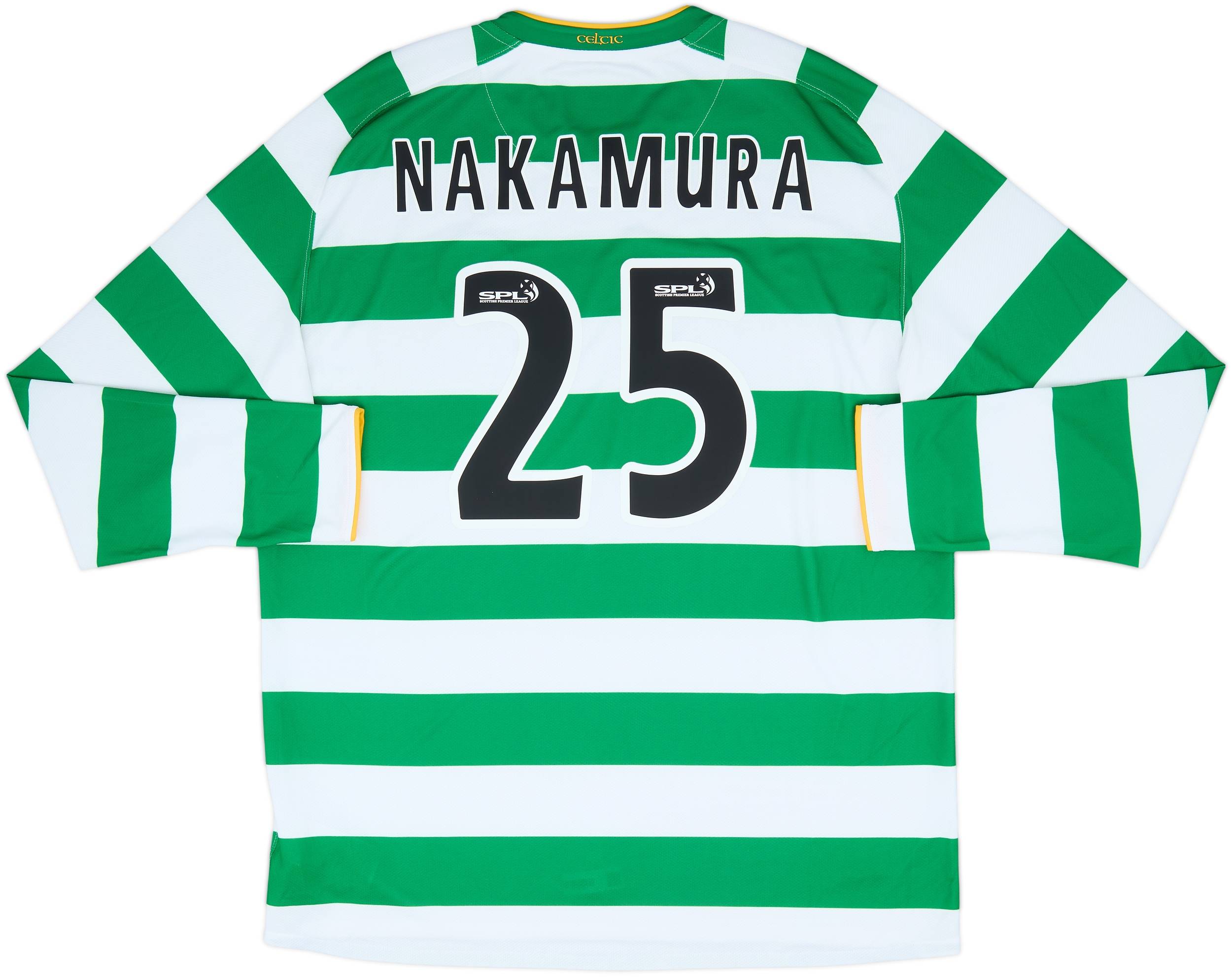2008-10 Celtic Home L/S Shirt Nakamura #25 - 10/10 - (XL)
