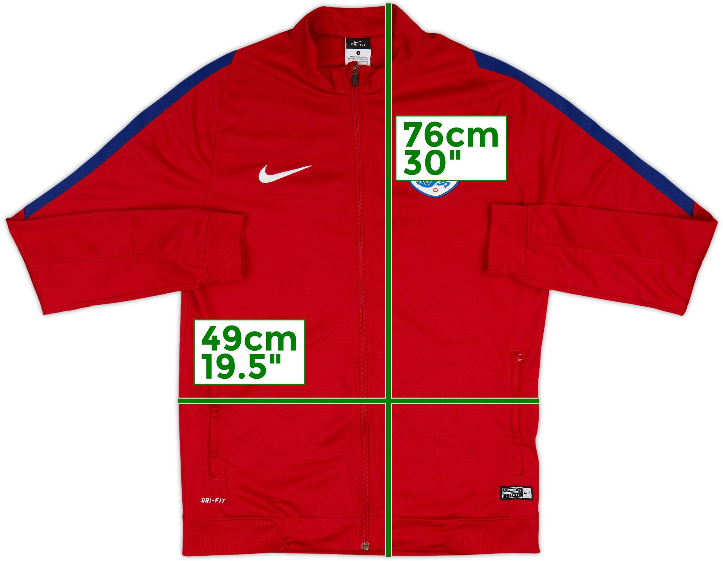 2016-17 England Nike Track Jacket - 8/10 - (L)