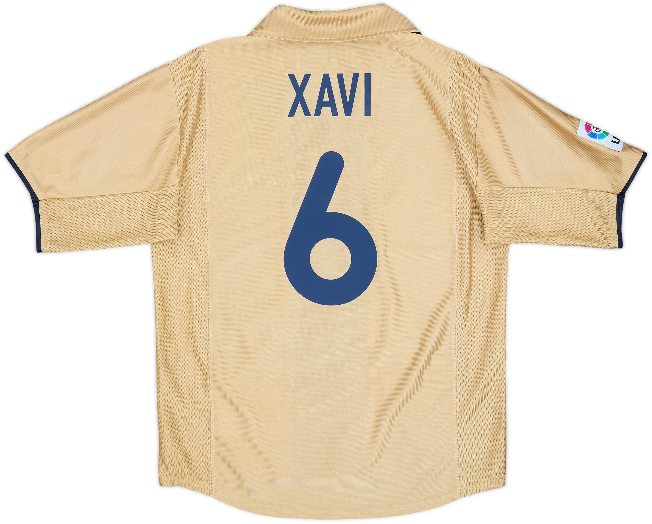 2001-03 Barcelona Away Shirt Xavi #6 - 8/10 - (M)