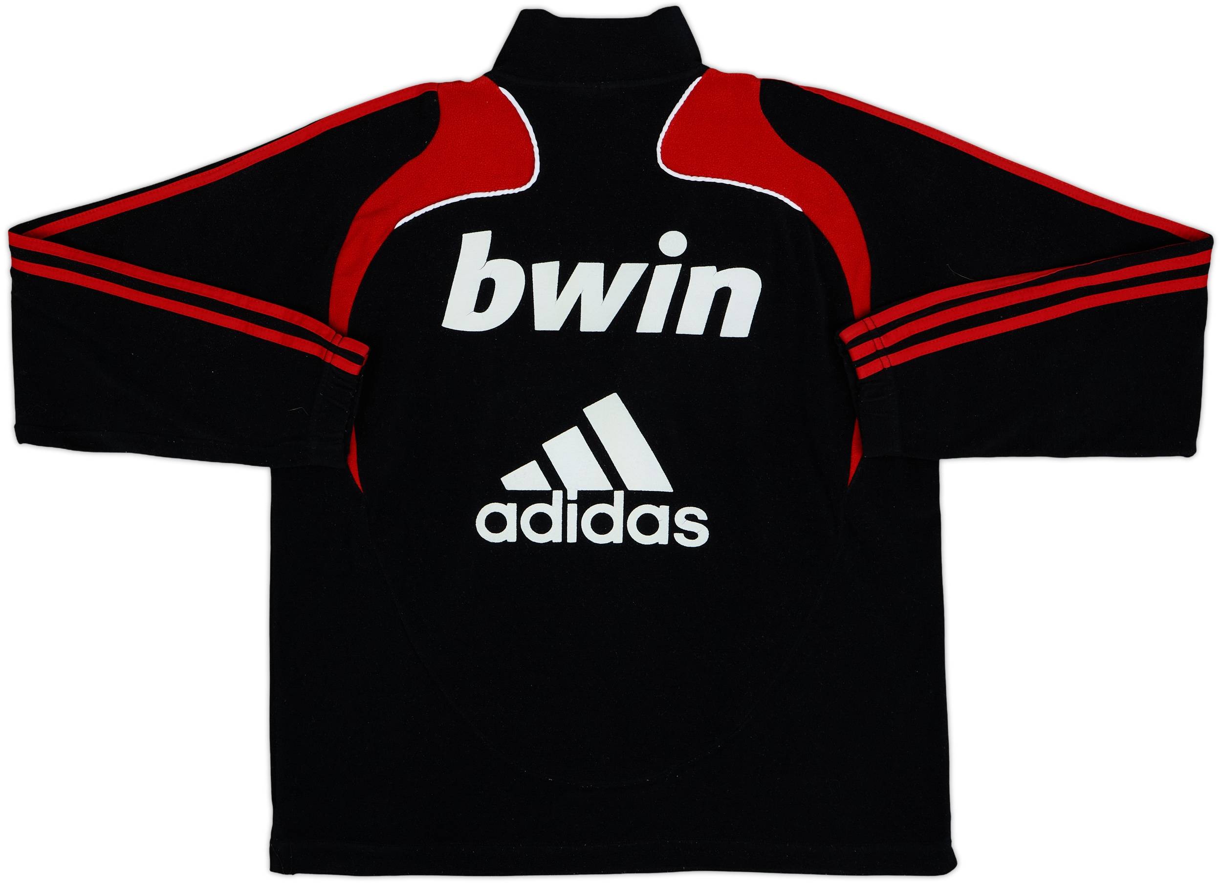 2008-09 AC Milan adidas 1/4 Zip Fleece Top - 5/10 - (M/L)