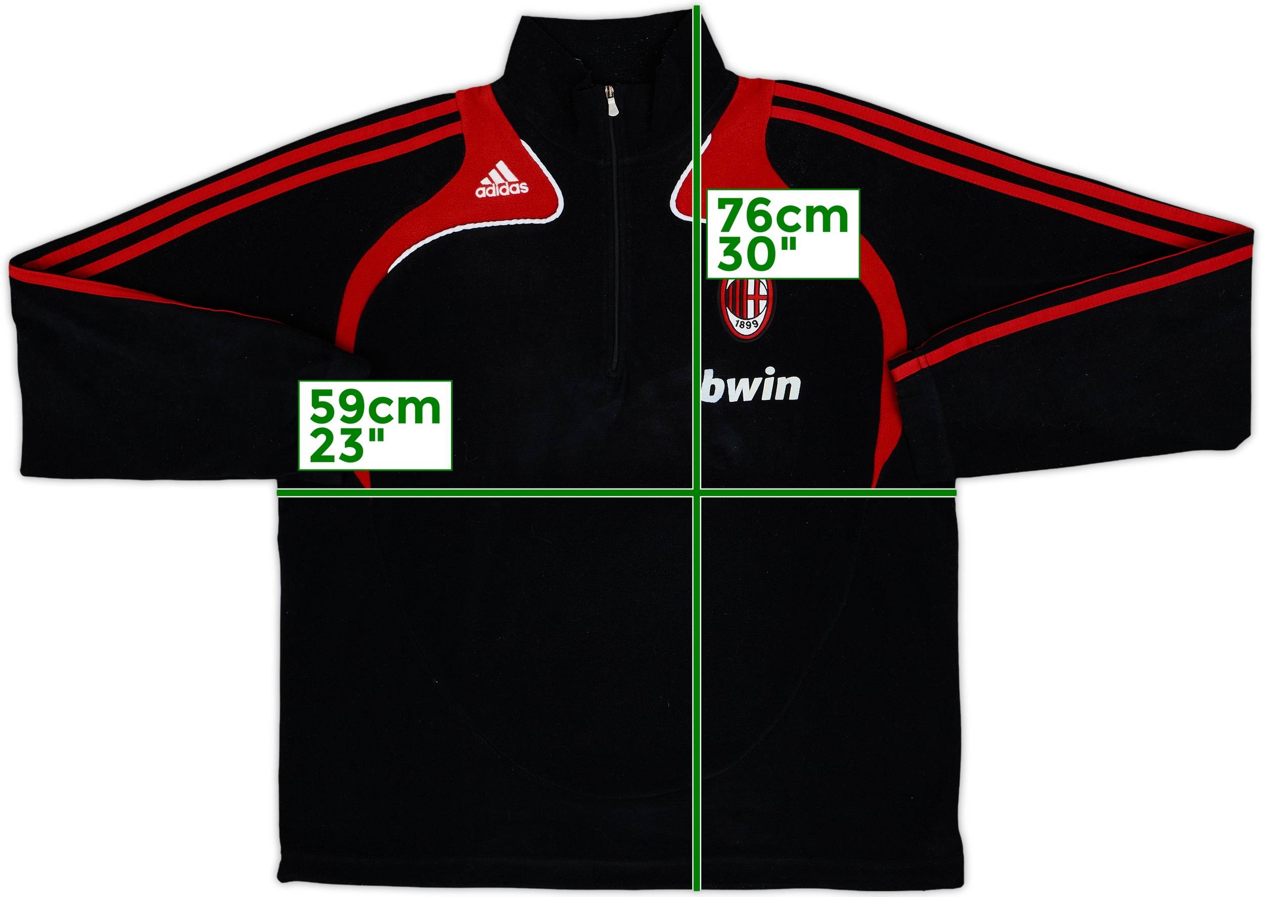 ウェア AC MILAN #4 INI MILAN 1/4 ZIP LONG-SLEEVE TRAINING 2024/25 JERSEY | AC Milan