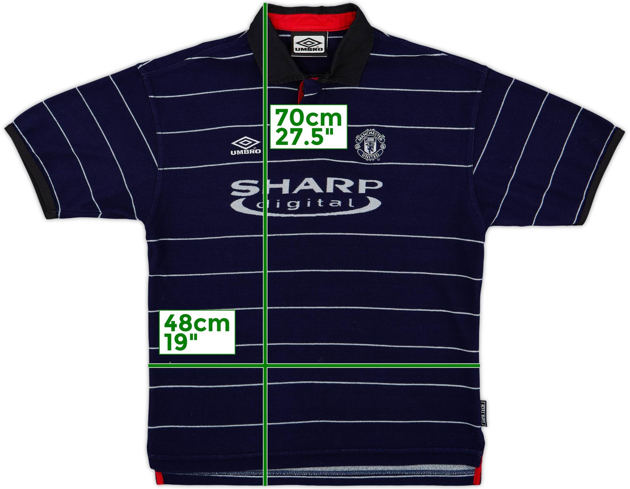 1999-00 Manchester United Away Shirt - 9/10 - (M.Boys)