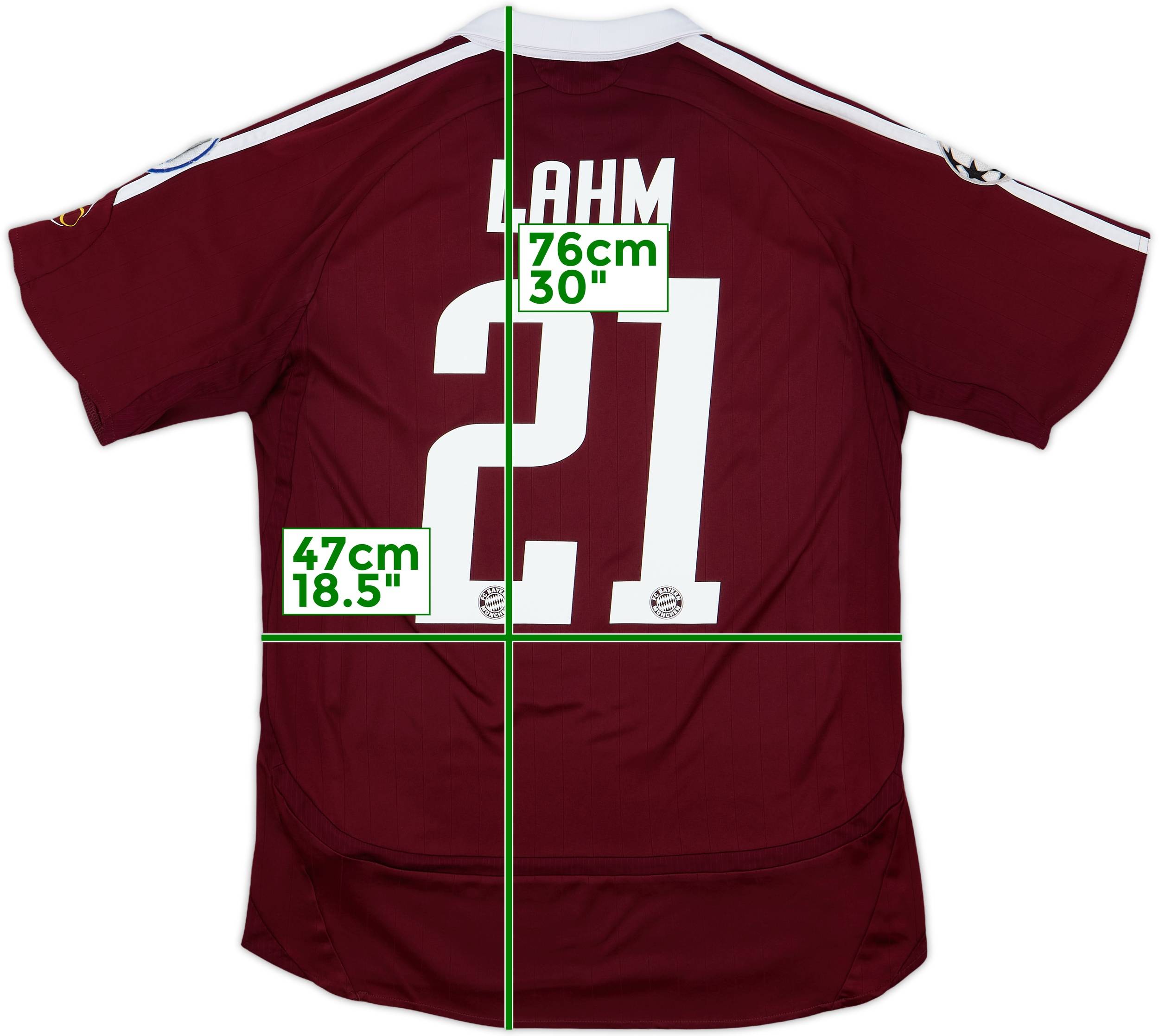2006-07 Bayern Munich CL Third Shirt Lahm #21 - 6/10 - (S)