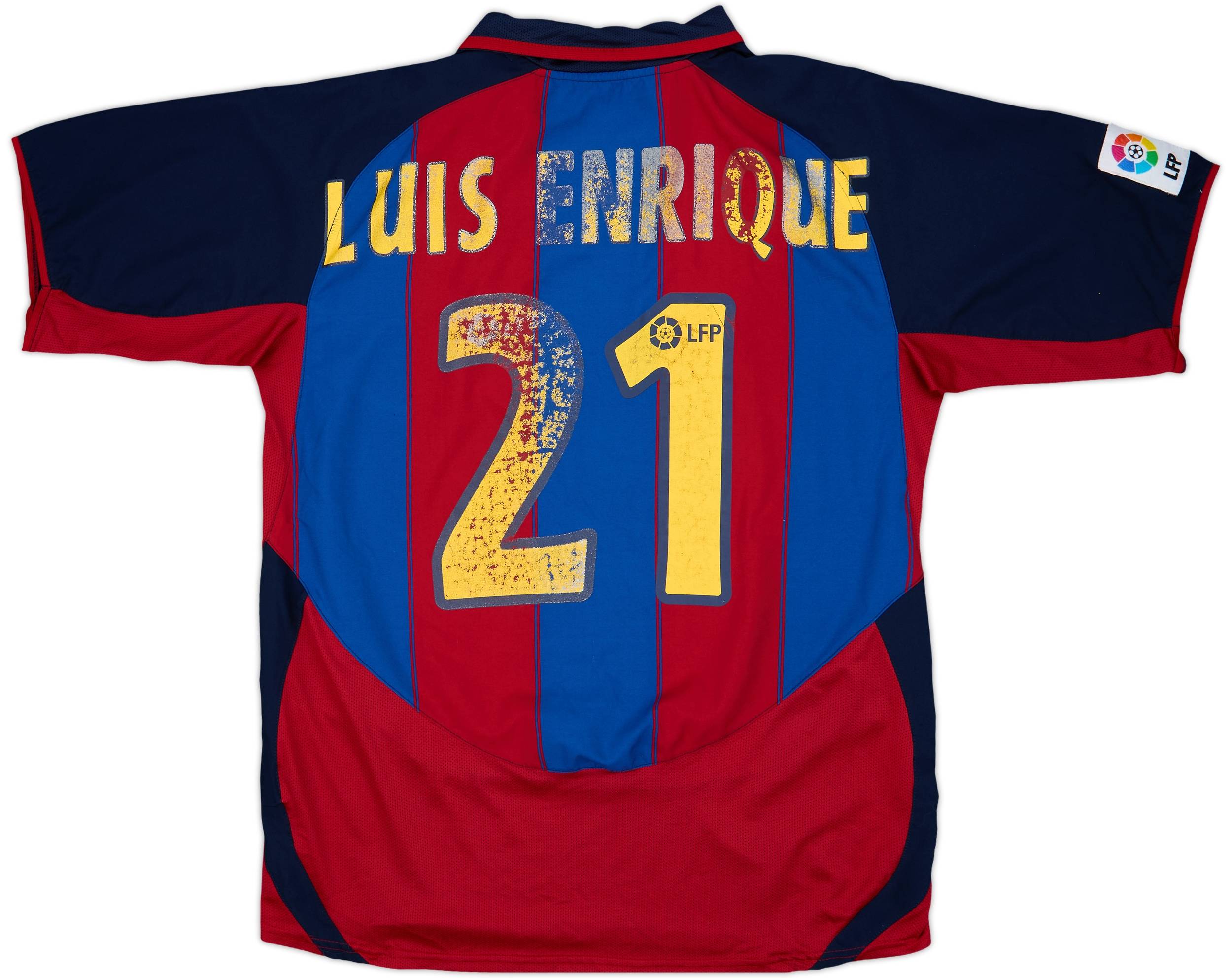 2003-04 Barcelona Home Shirt Luis Enrique #21 - 4/10 - (L)