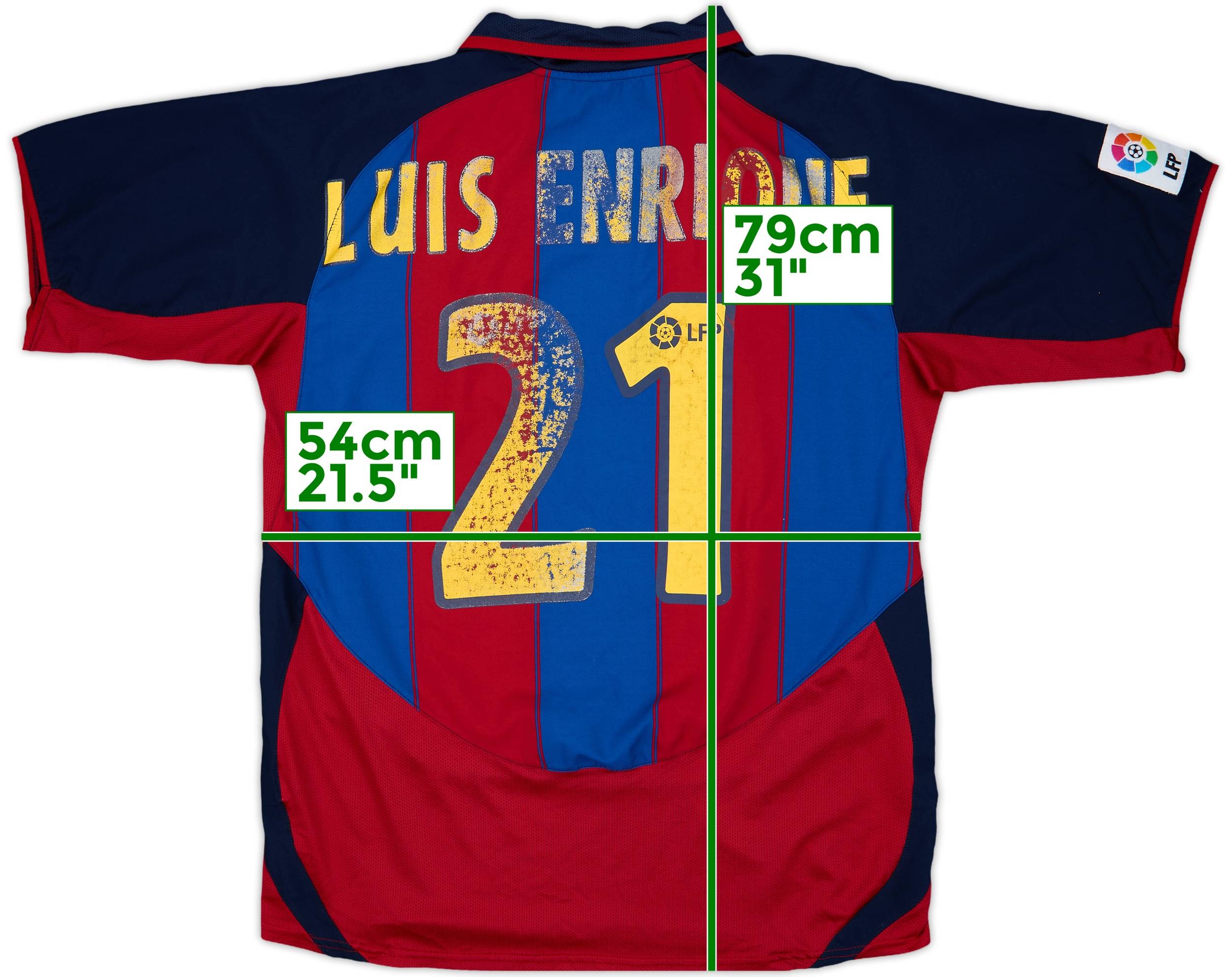 2003-04 Barcelona Home Shirt Luis Enrique #21 - 4/10 - (L)