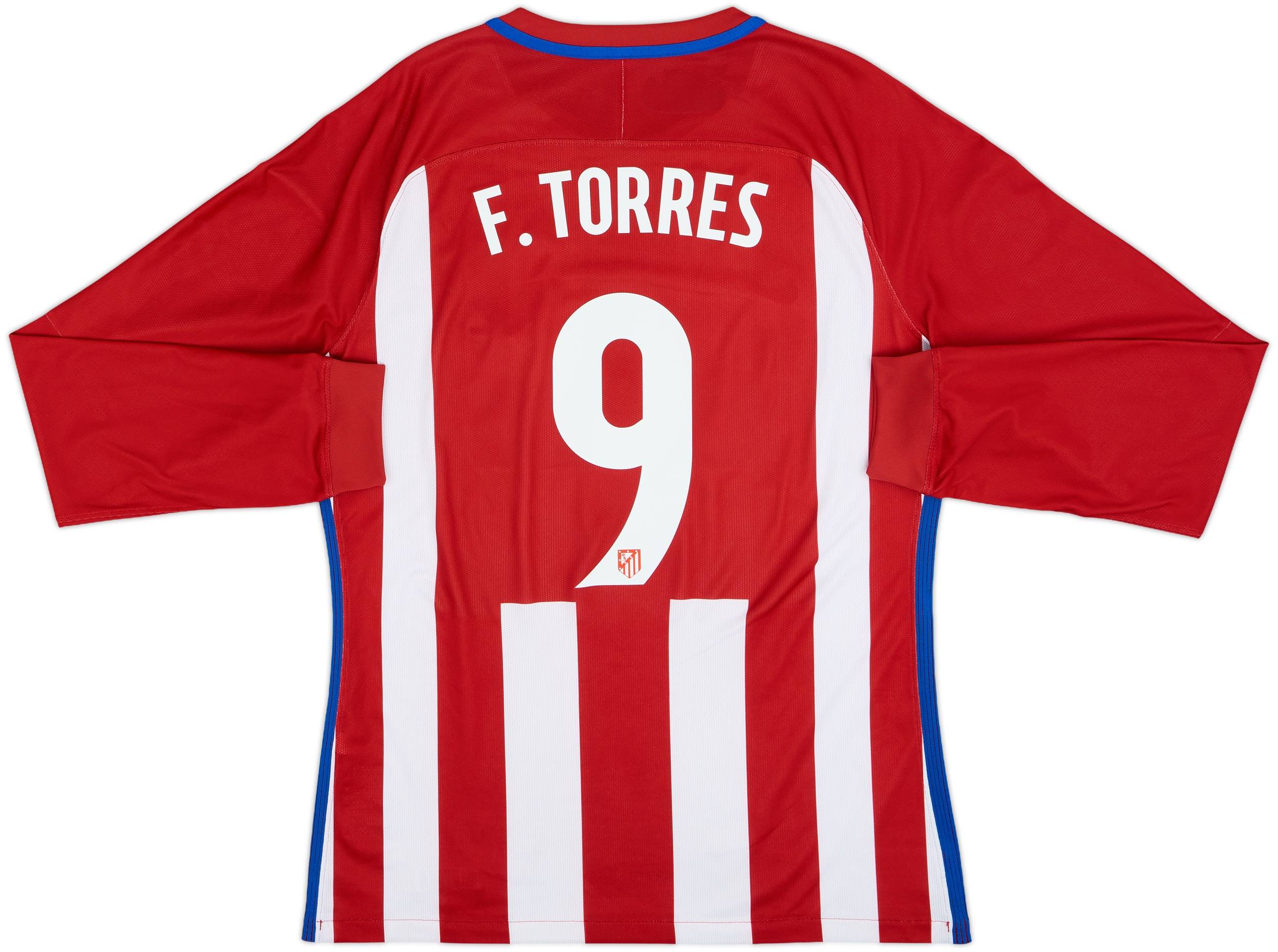 2016-17 Atletico Madrid Player Issue Home L/S Shirt F.Torres #9
