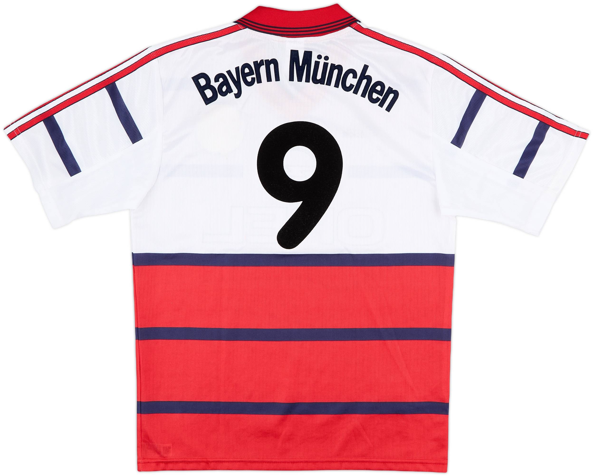 98/99 adidas × BAYERN Away Game Shirts 1998-00 Bayern Munich Away Shirt #9 - 9/10 - (S)