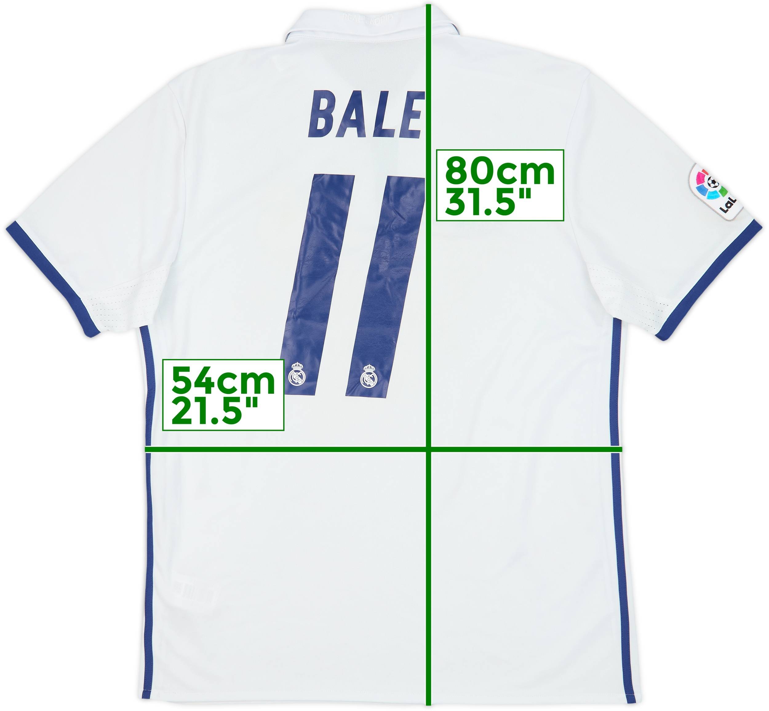 2016-17 Real Madrid Home Shirt Bale #11 - 6/10 - (L)