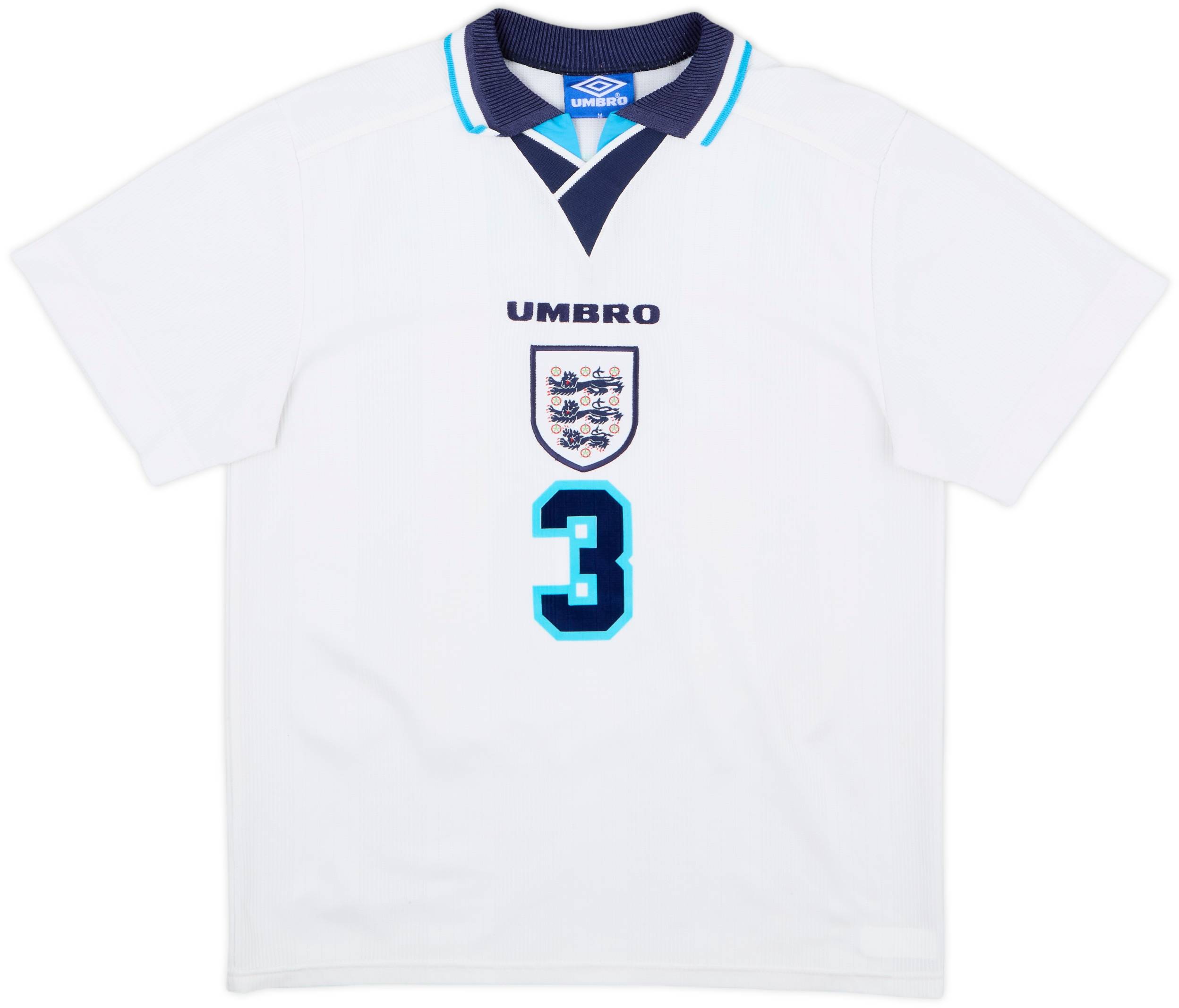 1995-97 England Home Shirt Pearce #3 - 7/10 - (M)