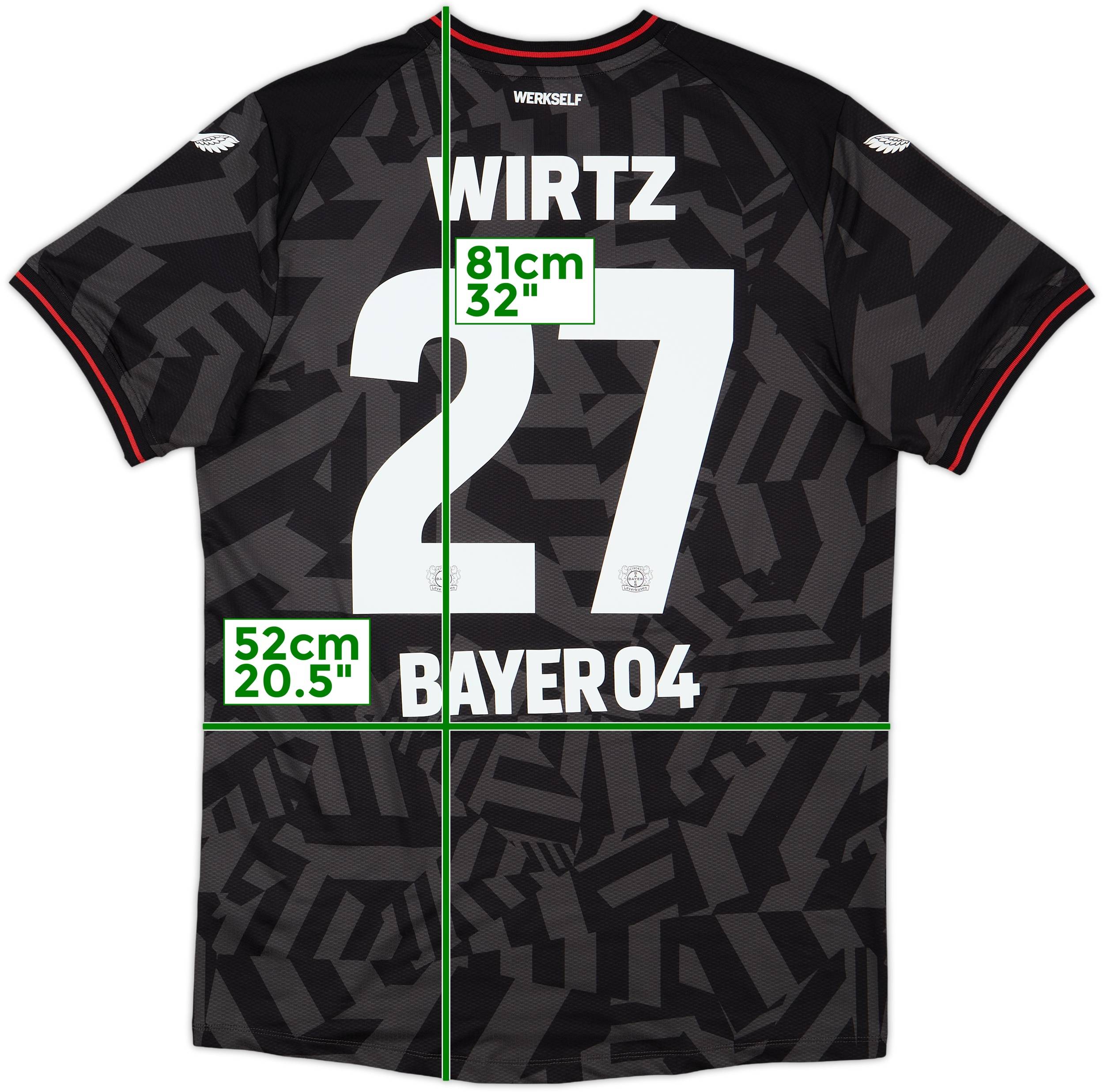 2022-23 Bayer Leverkusen Pro Away Shirt Wirtz #27 - 10/10 - (M)
