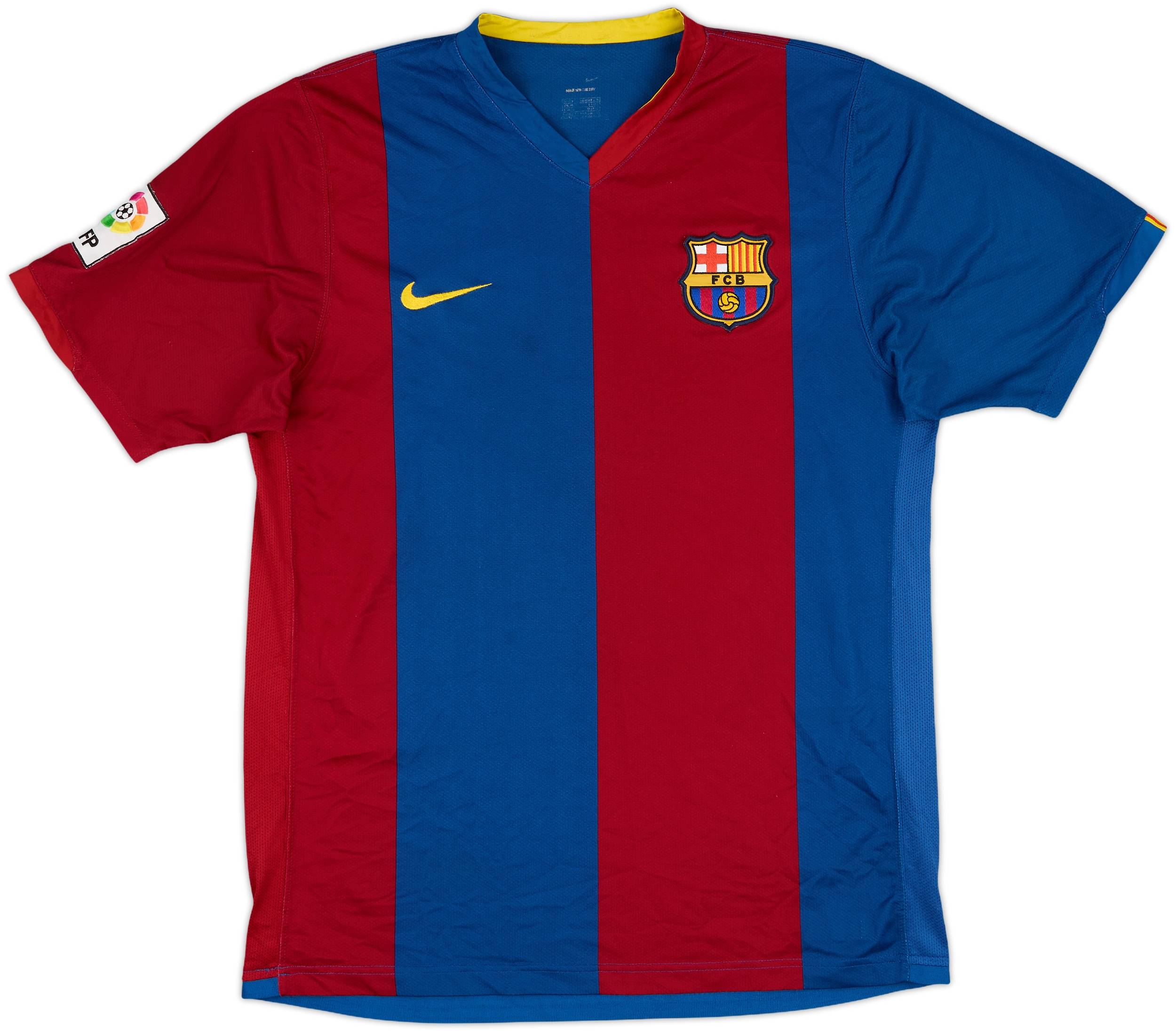 2006-07 Barcelona Home Shirt Ronaldinho #10 - 7/10 - (M)