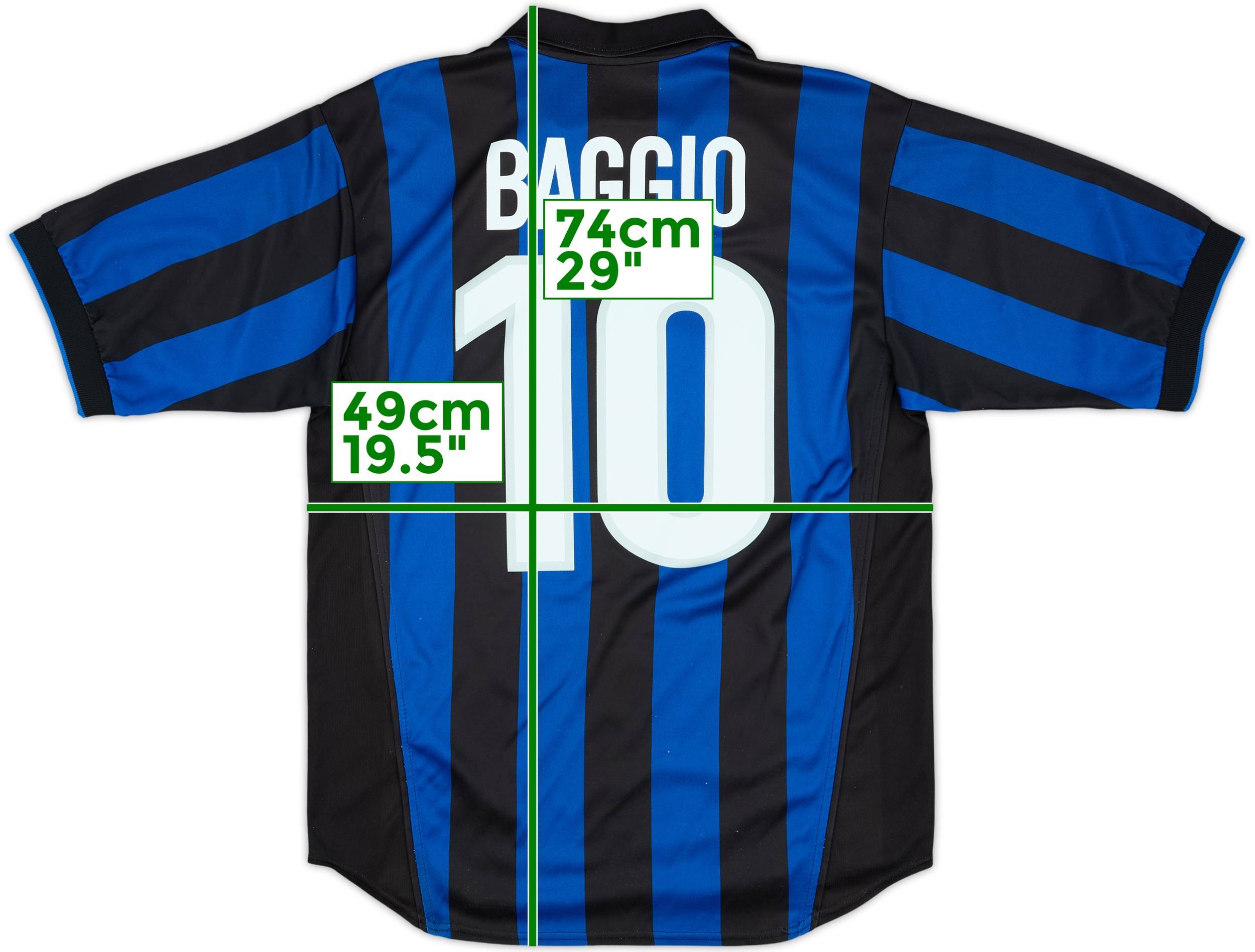 インテル・ミラノ Baggio 1998-99 Inter Milan Home Shirt Baggio #10 - 8/10 - (S)