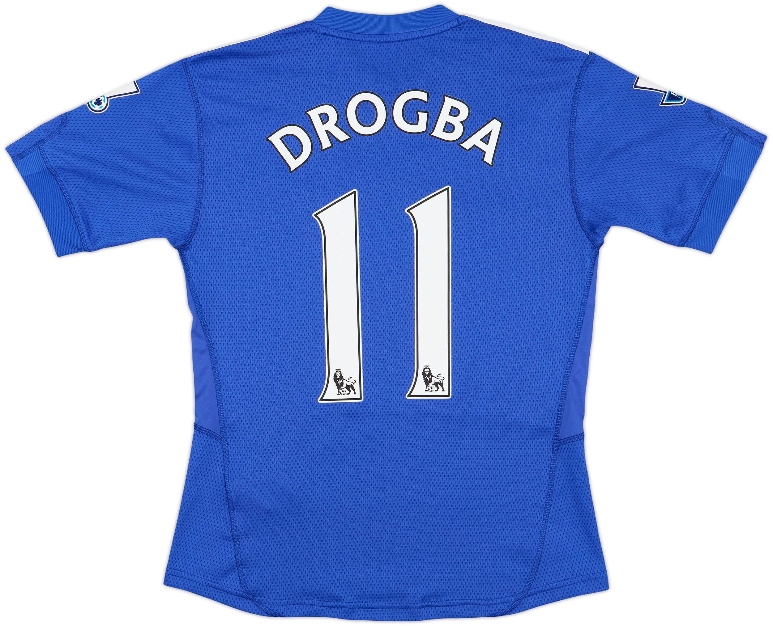 Chelsea FC ドログバ 11番 シャツ 2009-10 Chelsea Home Shirt Drogba #11 - 9/10 - (S)