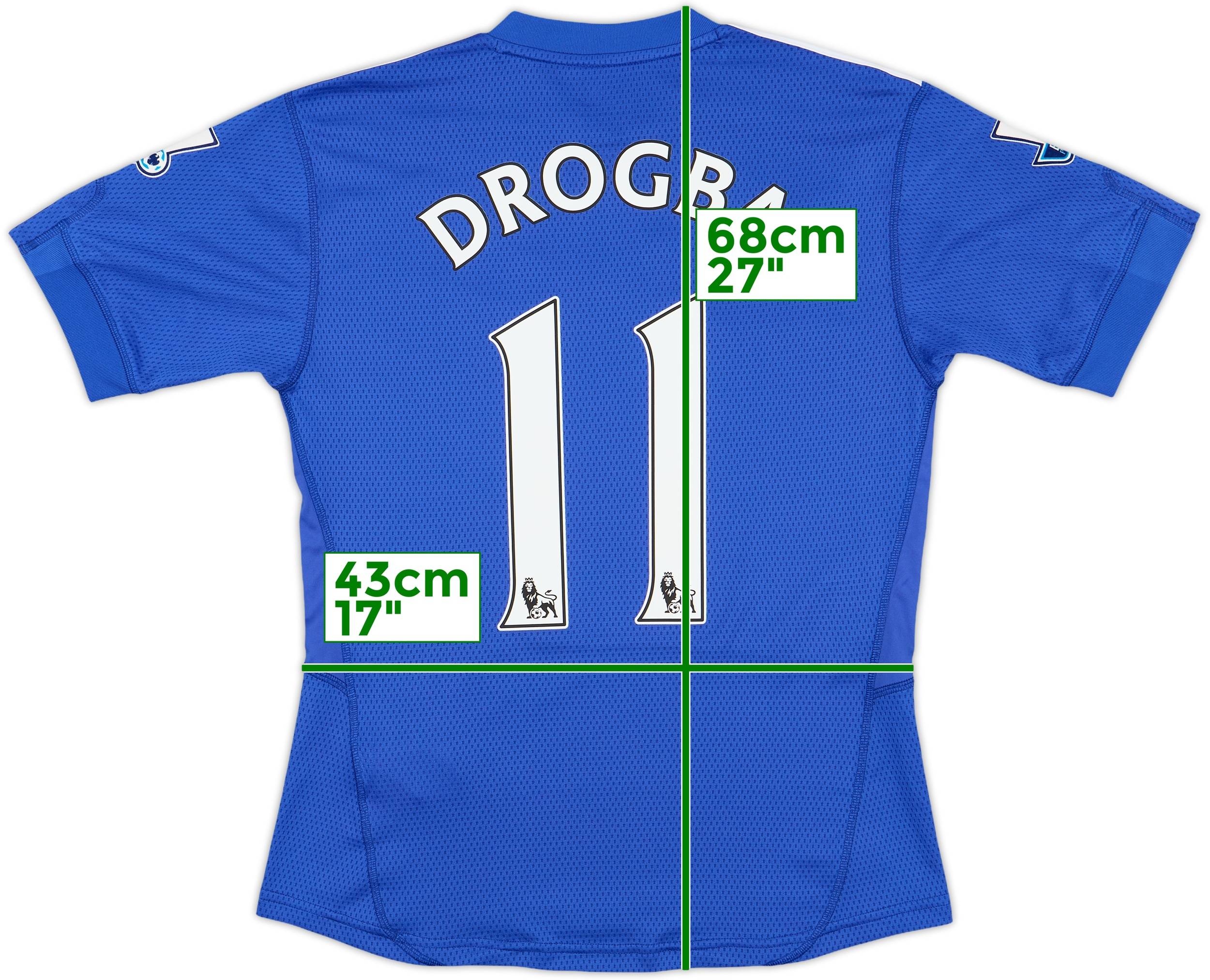 2009-10 Chelsea Home Shirt Drogba #11 - 9/10 - (S)