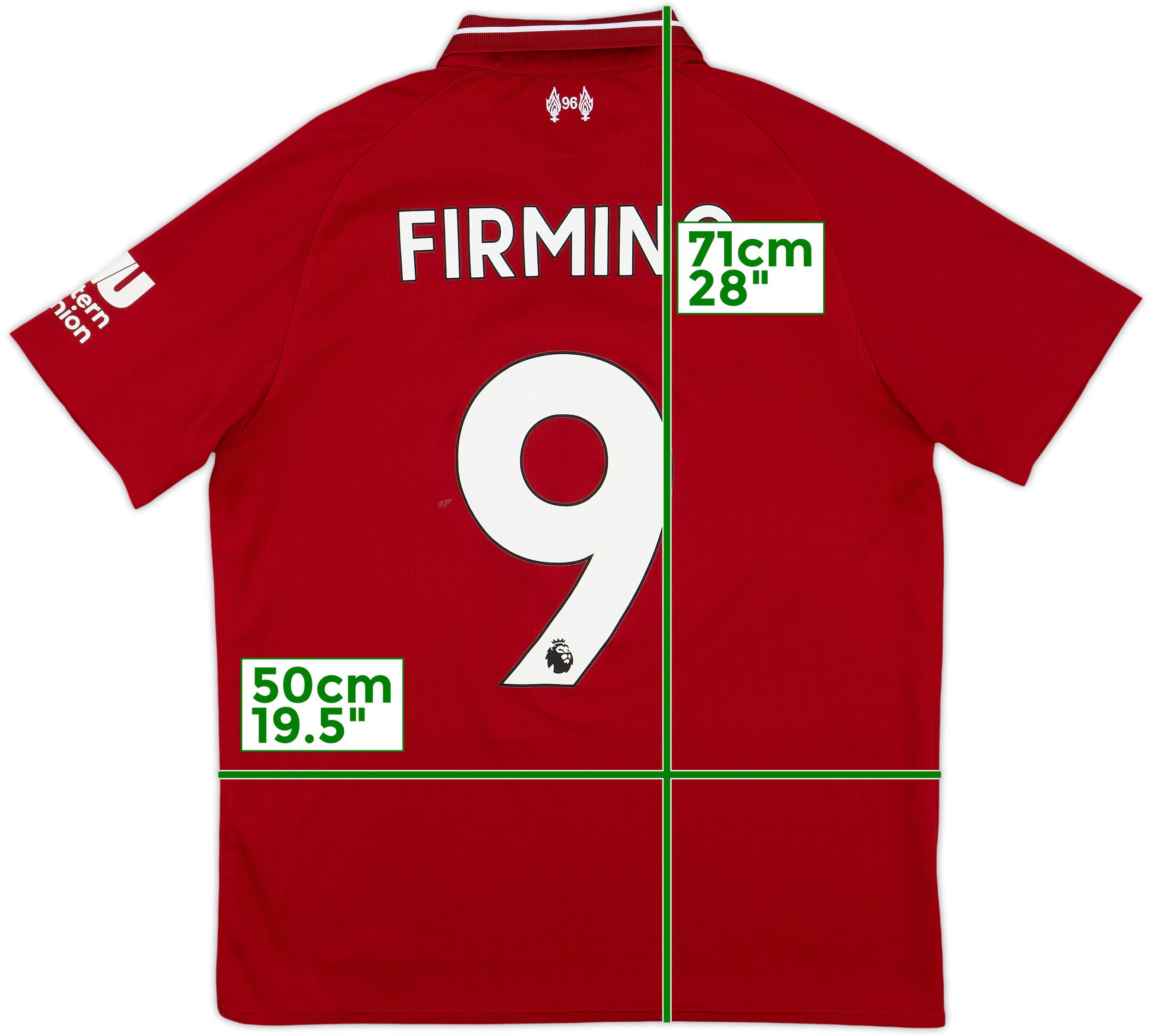 2018-19 Liverpool Home Shirt Firmino #9 - 7/10 - (S)