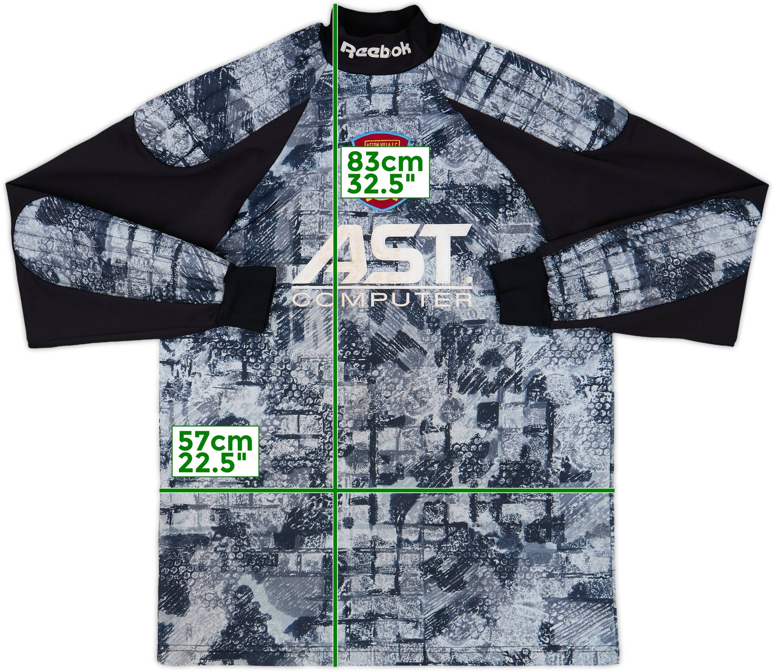 Reebok Aston Villa シャツ 1995-96 Aston Villa GK Shirt #1 - 9/10 - (M)