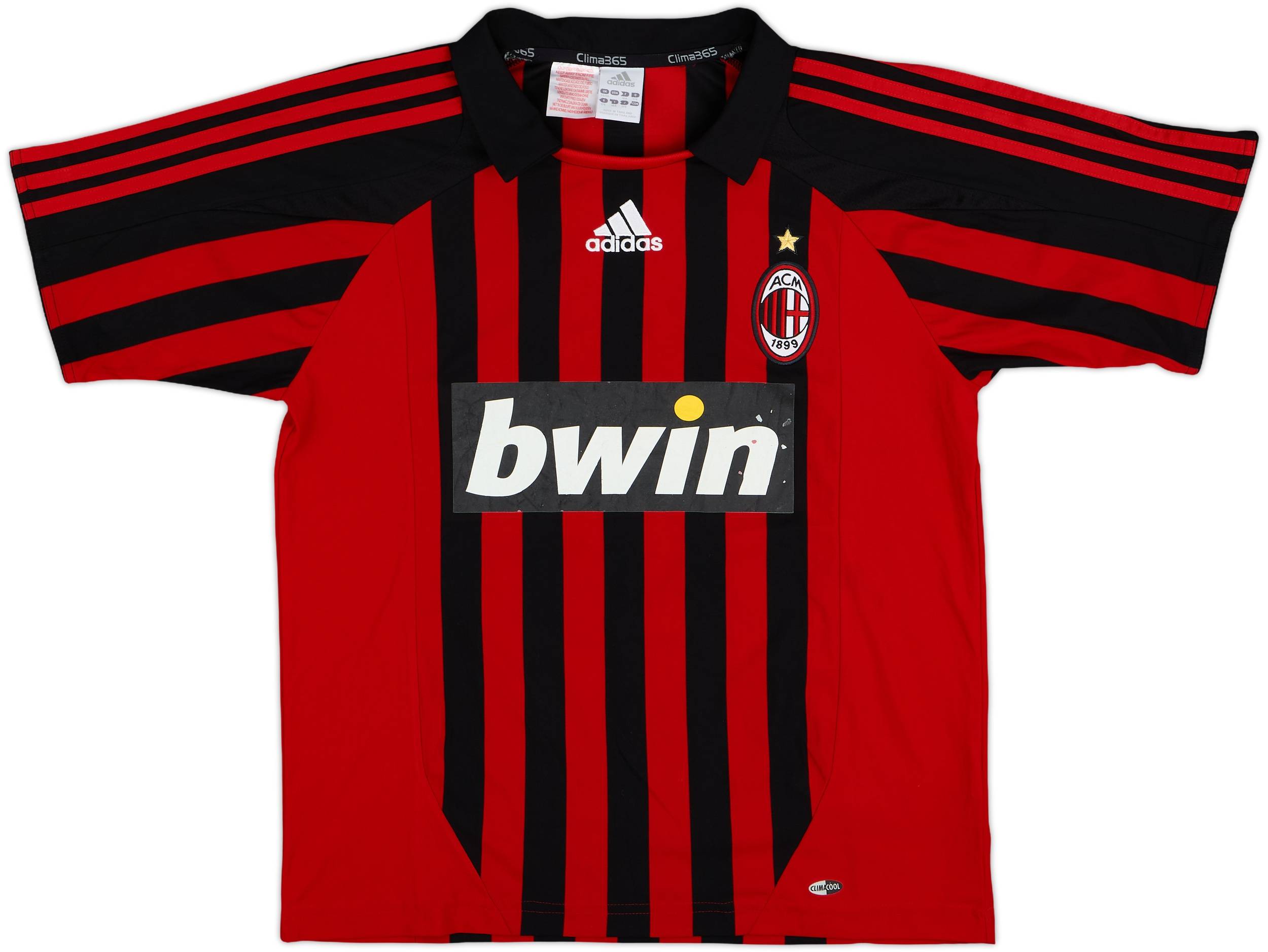 2007-08 AC Milan Home Shirt Kaka #22 - 6/10 - (XL.Boys)