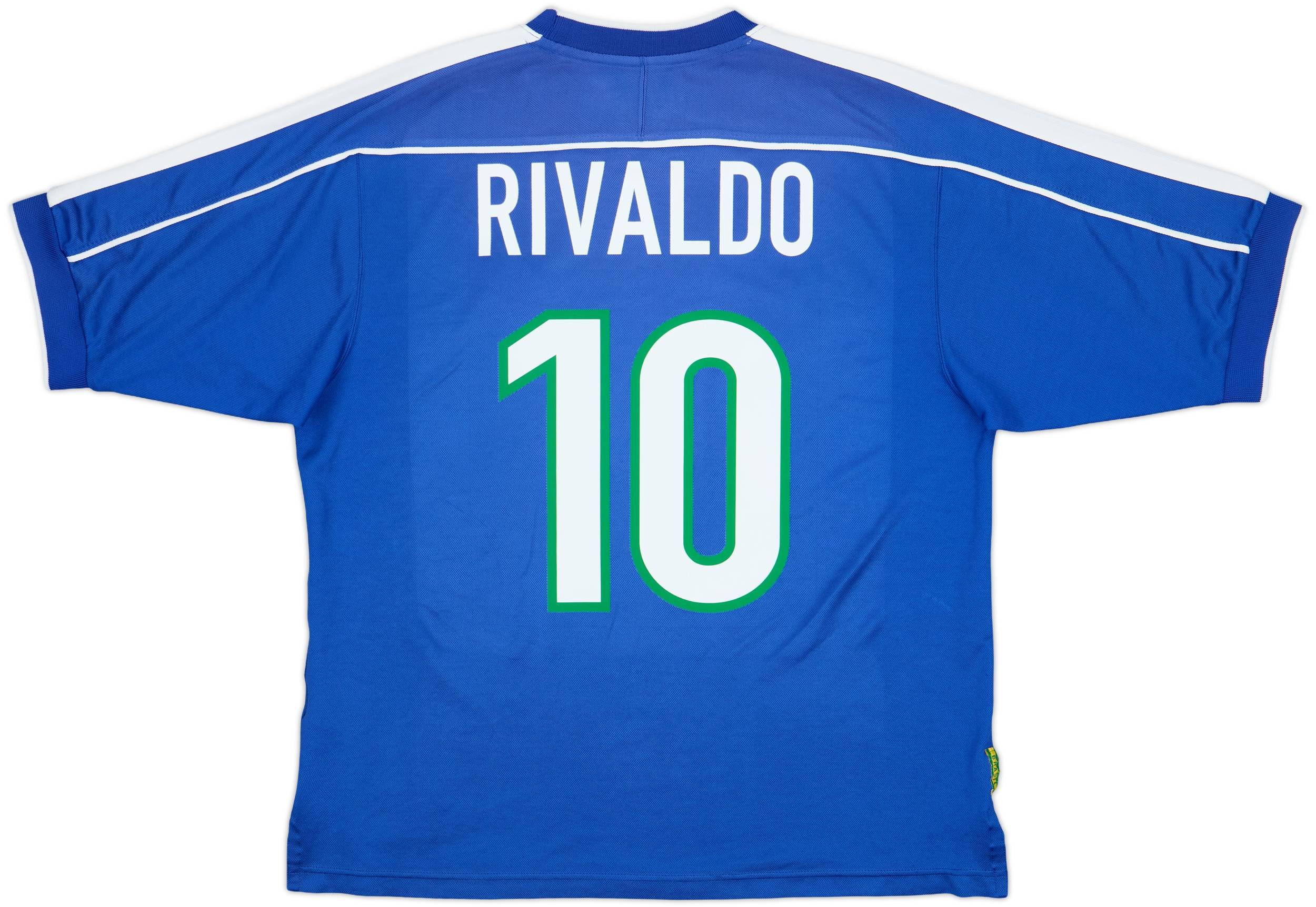 ブラジル代表 Rivaldo 10 Lサイズ シャツ 1998-00 Brazil Home Shirt Rivaldo #10 - 8/10 - (L)