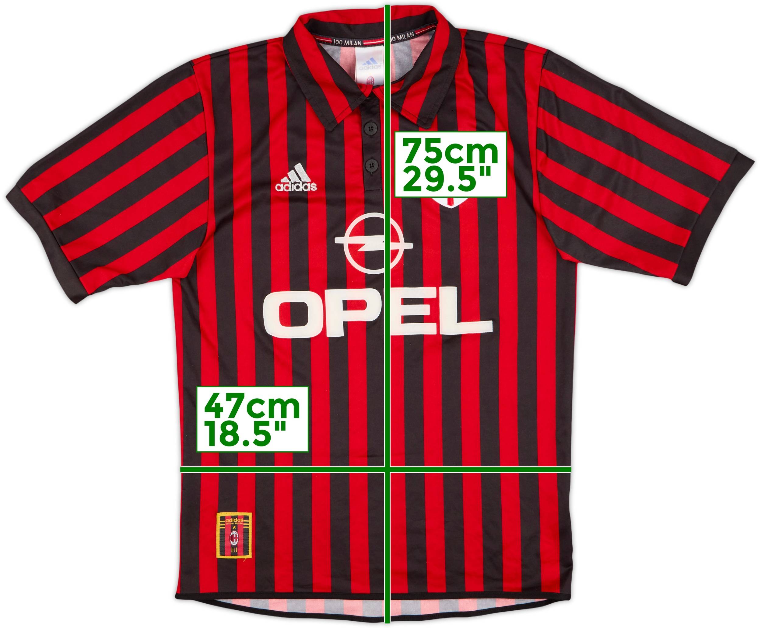 【激レア】AC MILAN 1999-2000 Tシャツ （イタリアで購入） 激レア】AC MILAN 1999-2000 Tシャツ （イタリアで購入）