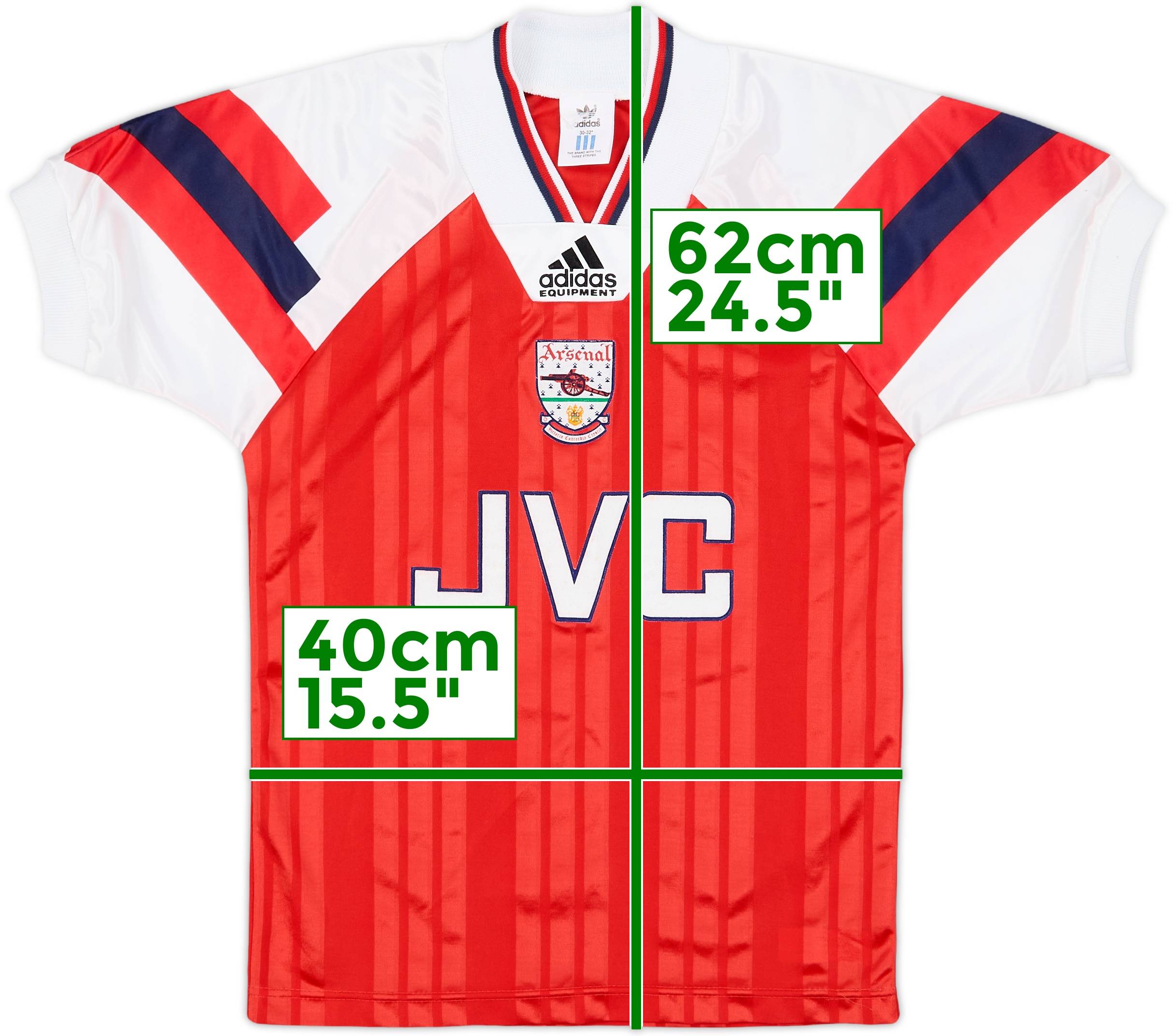 1992-94 Arsenal Home Shirt - 9/10 - (M.Boys)